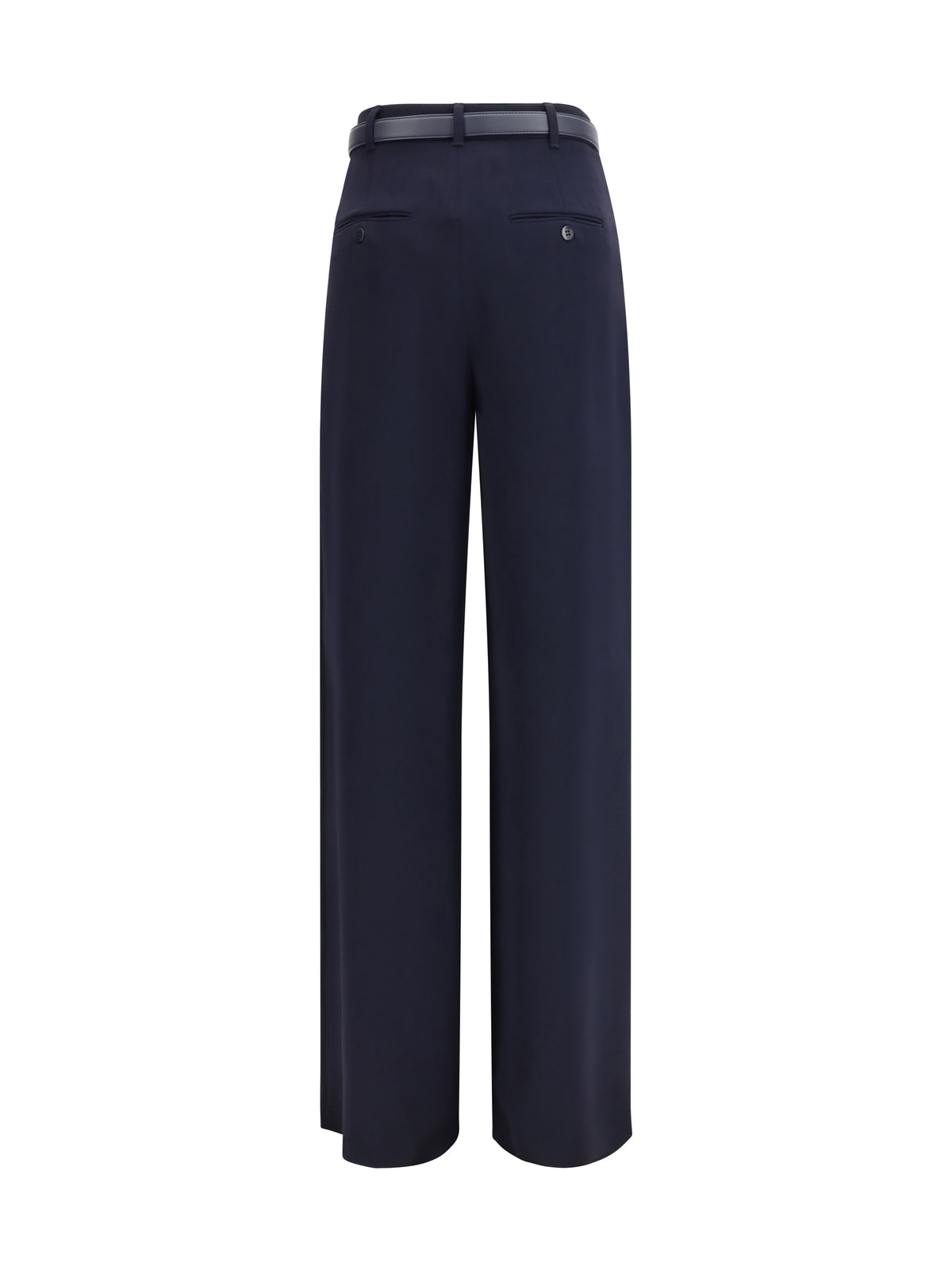 Max Mara Studio Elegant Pants with belt - Blue