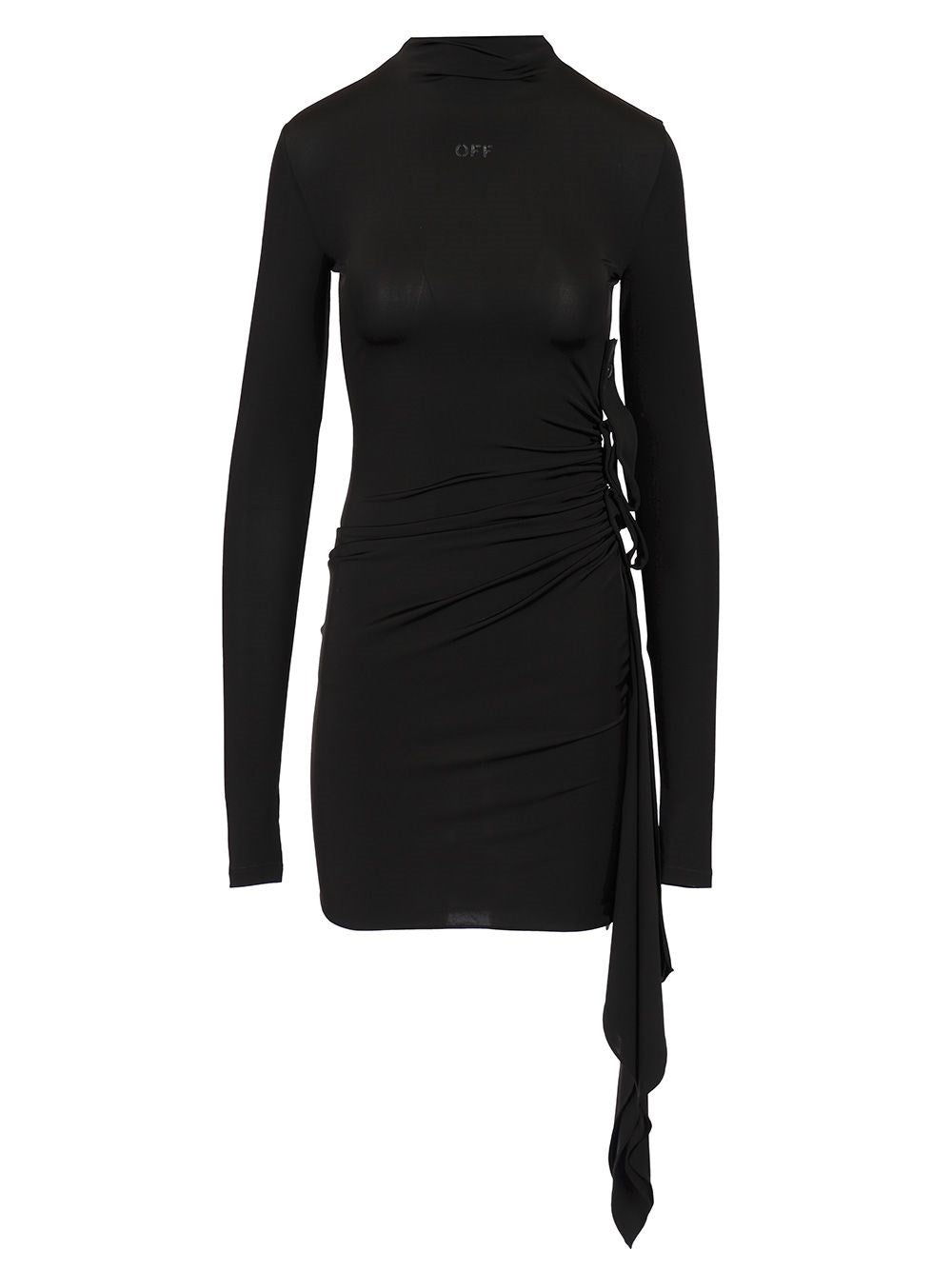 Off-White Black Tight Mini Dress