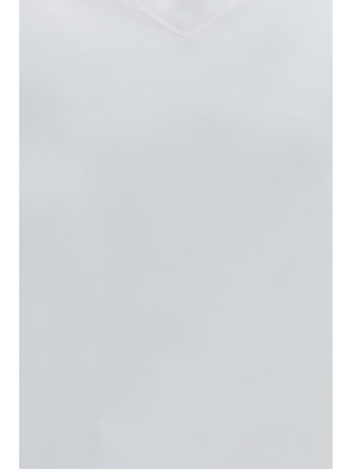 Brunello Cucinelli Cotton jersey V-neck T-shirt - White