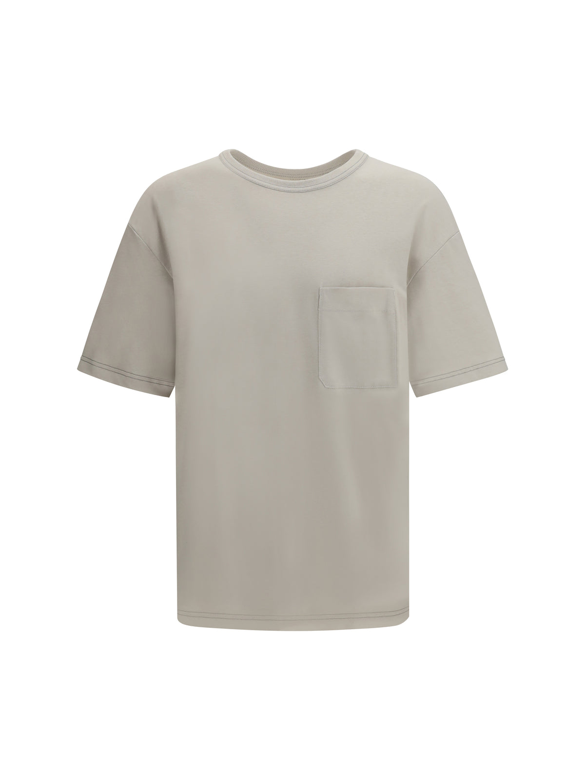Lemaire Cotton blend T-shirt - Pearl