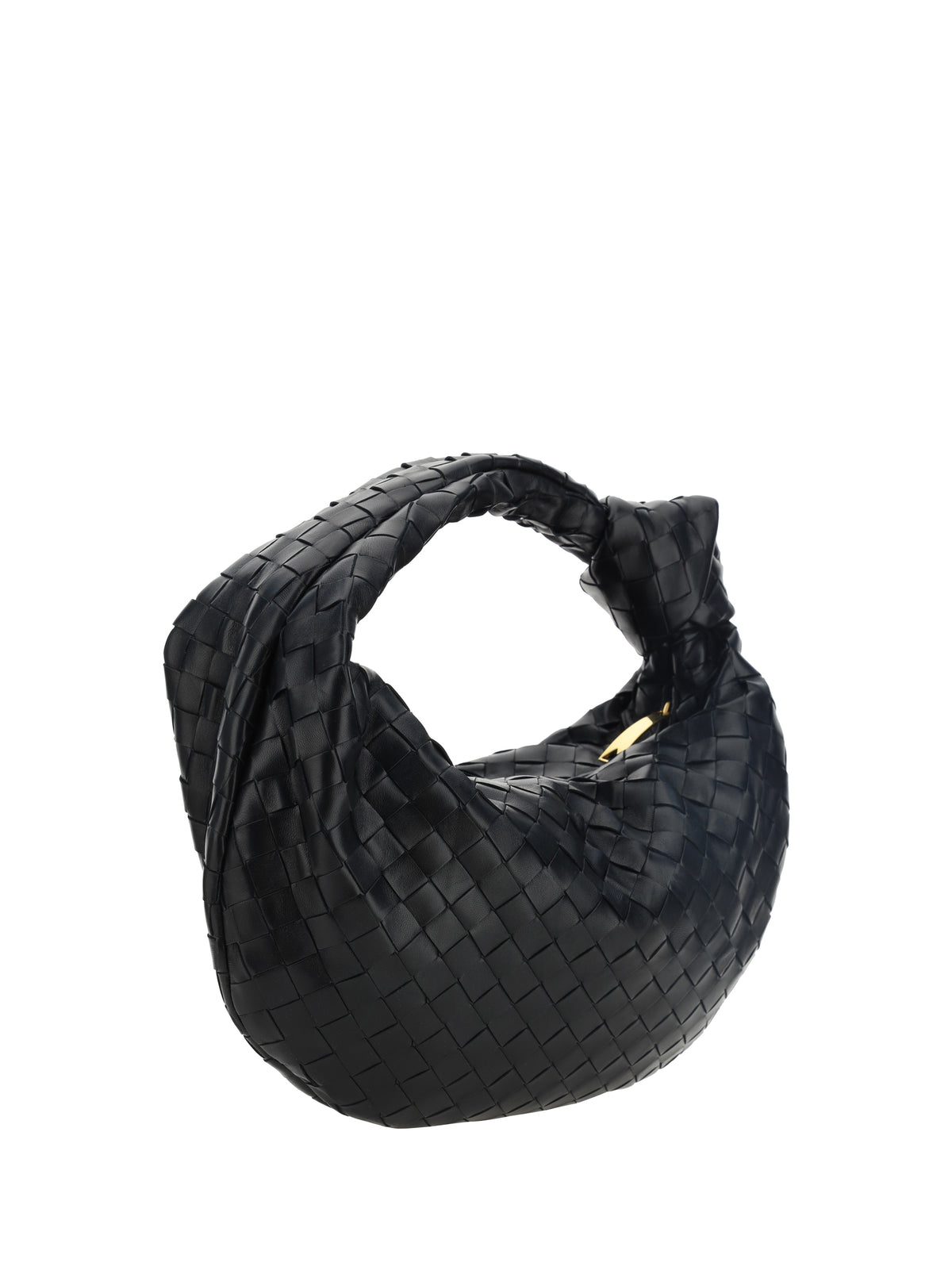 Bottega Veneta Teen Jodie Handbag - Black-Gold