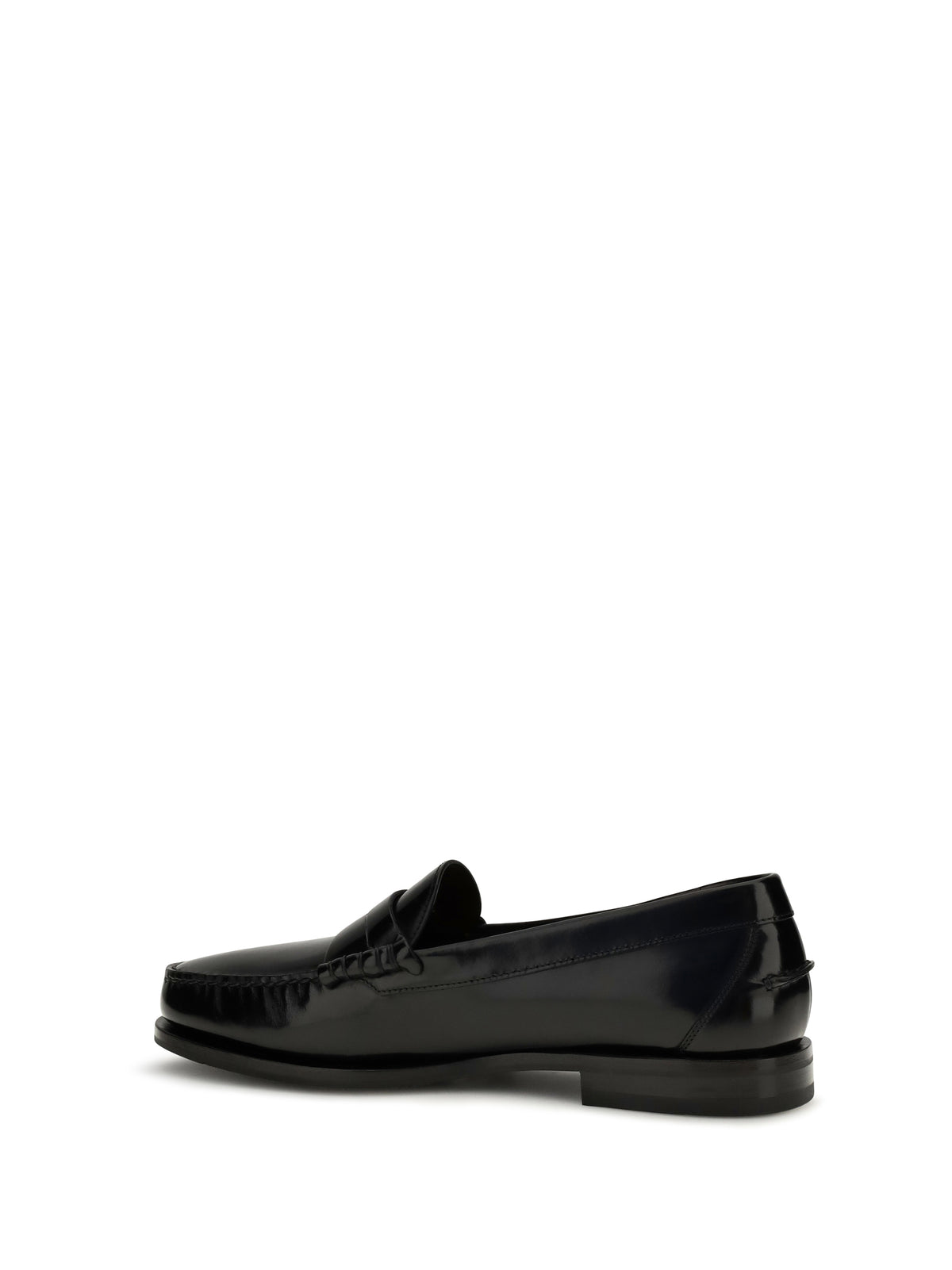Santoni College A Novembre Patent leather Loafers - Black