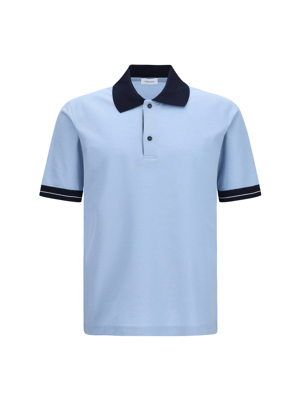 Ferragamo Short-sleeve Polo - Beige Patterned Medium
