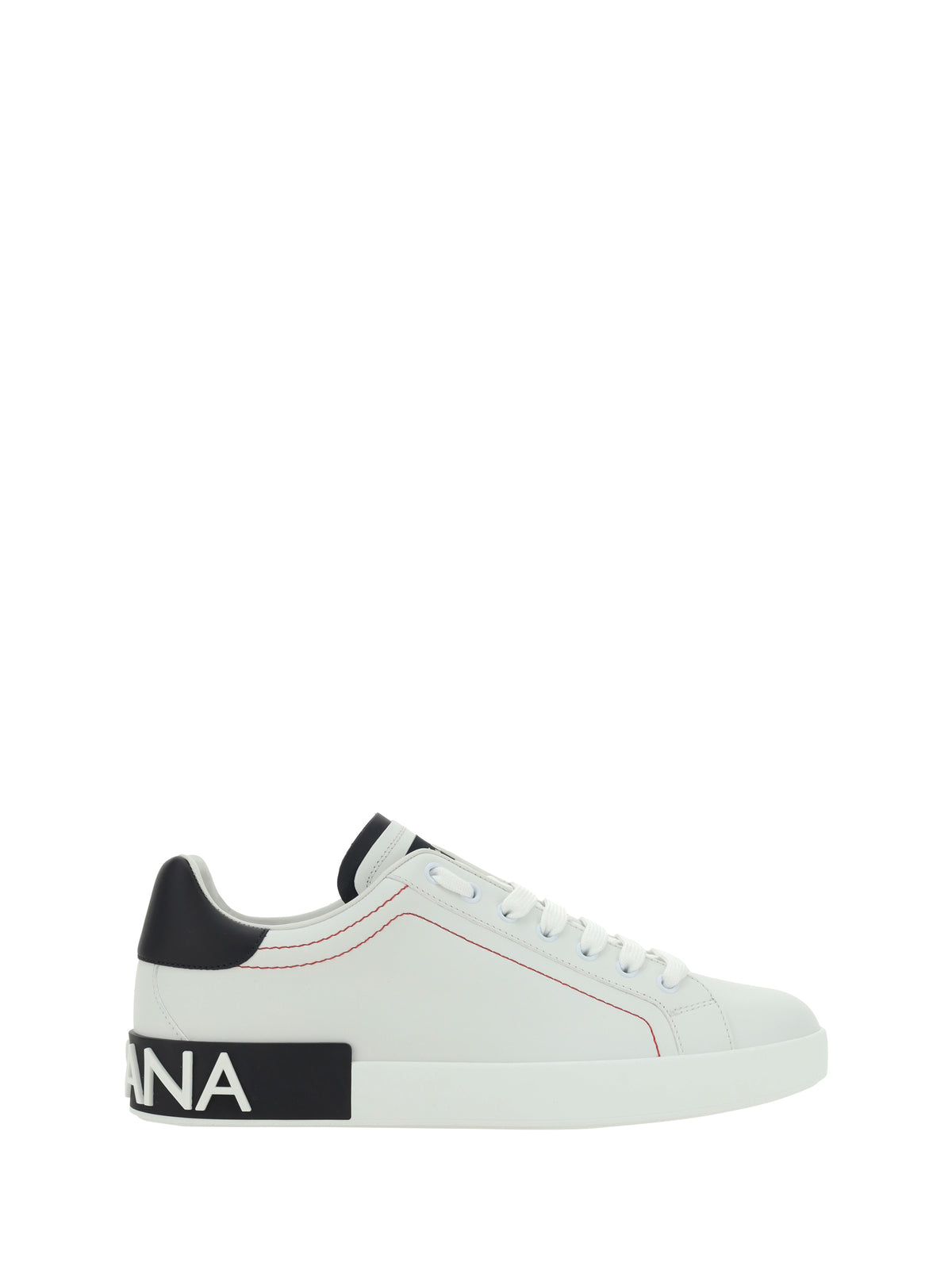 Dolce & Gabbana Leather Sneakers - White/Black