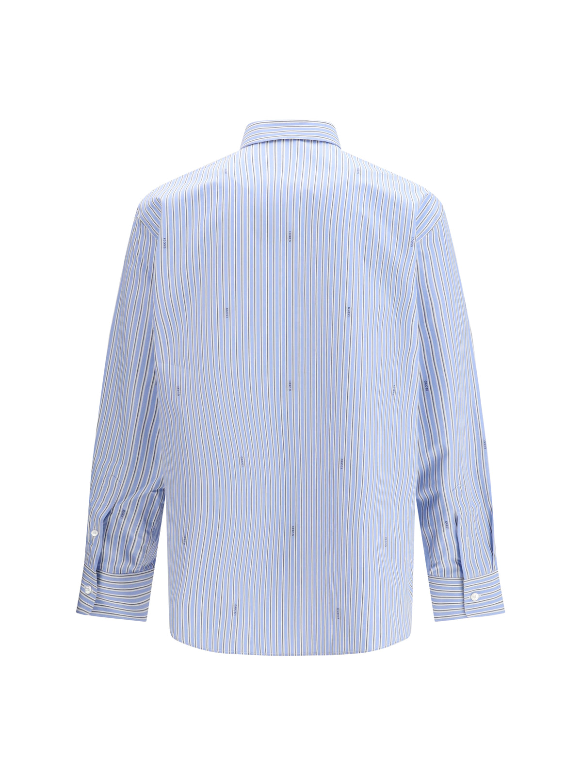 Gucci Striped cotton poplin Shirt - Azure/Blue/Mc