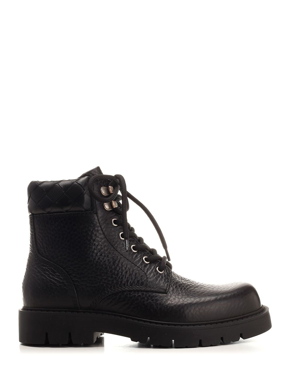 Bottega Veneta "Haddock" Lace-Up Boots - Black