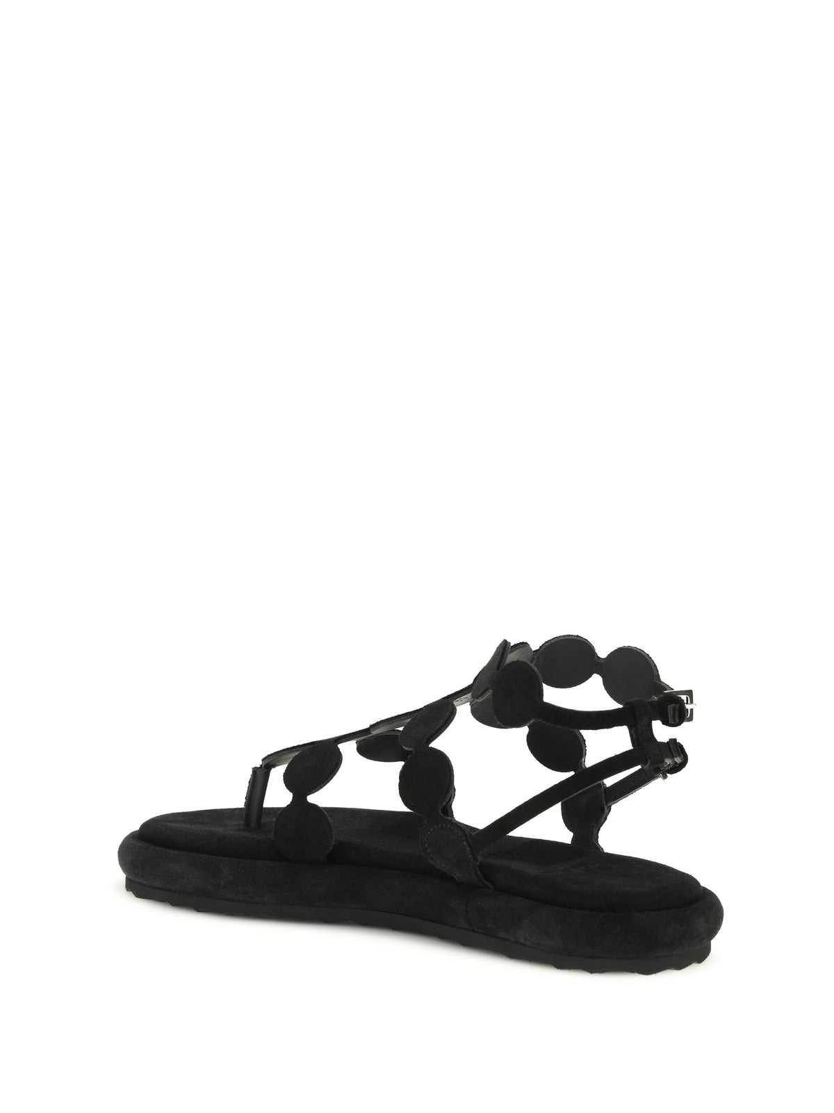 Pierre Hardy Suede Sandals - Suede Calf Black
