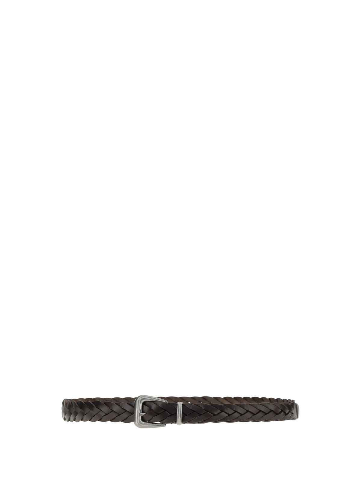 Brunello Cucinelli Braided leather Belt - Testa Di Moro