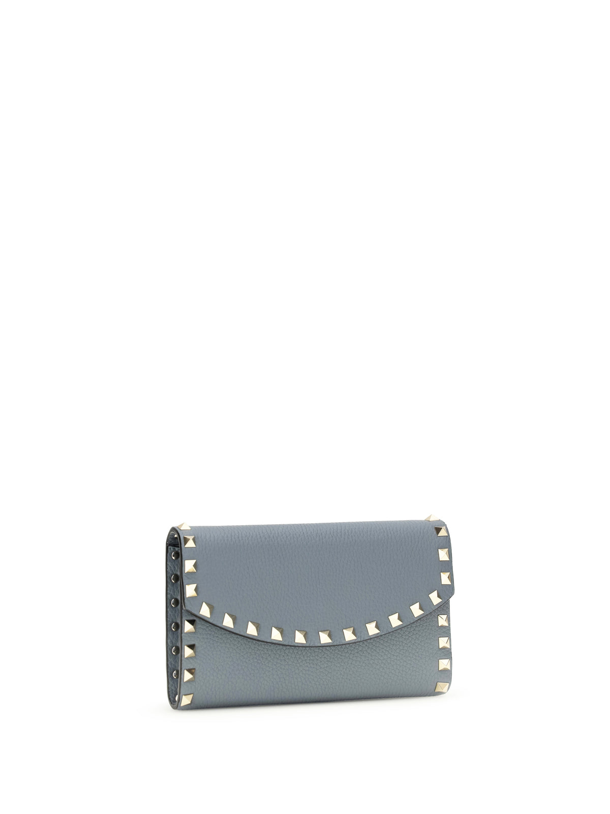 Valentino Rockstud chain Wallet - Stone Grey