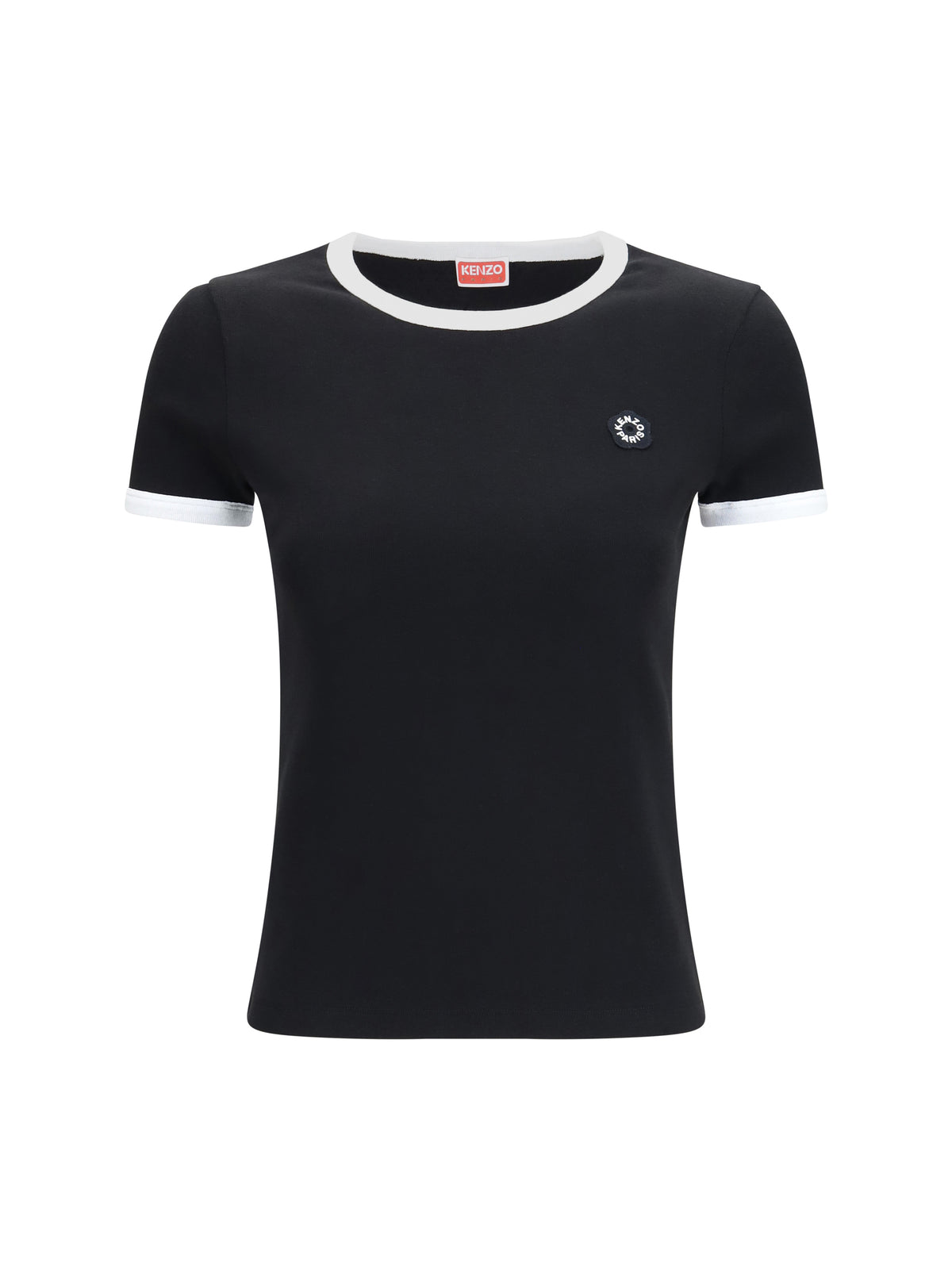 Kenzo Boke Flower 2.0 embroidered cotton T-shirt - Black