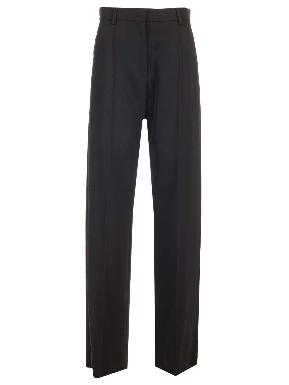 Valentino Garavani Wool Grisaille Trousers - Black