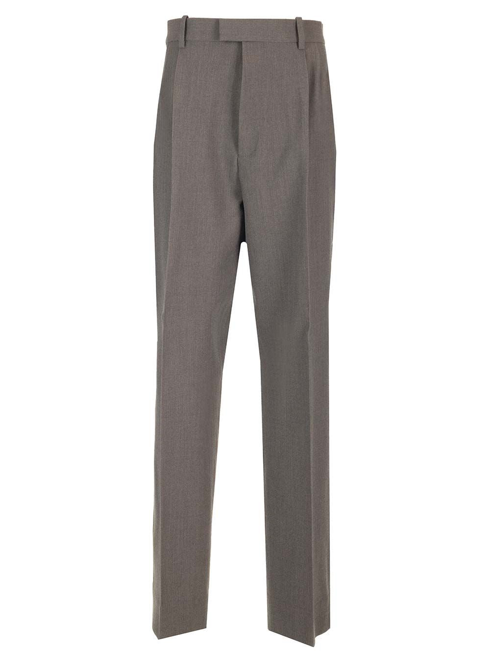 Bottega Veneta Lightweight Wool Trousers - Grey