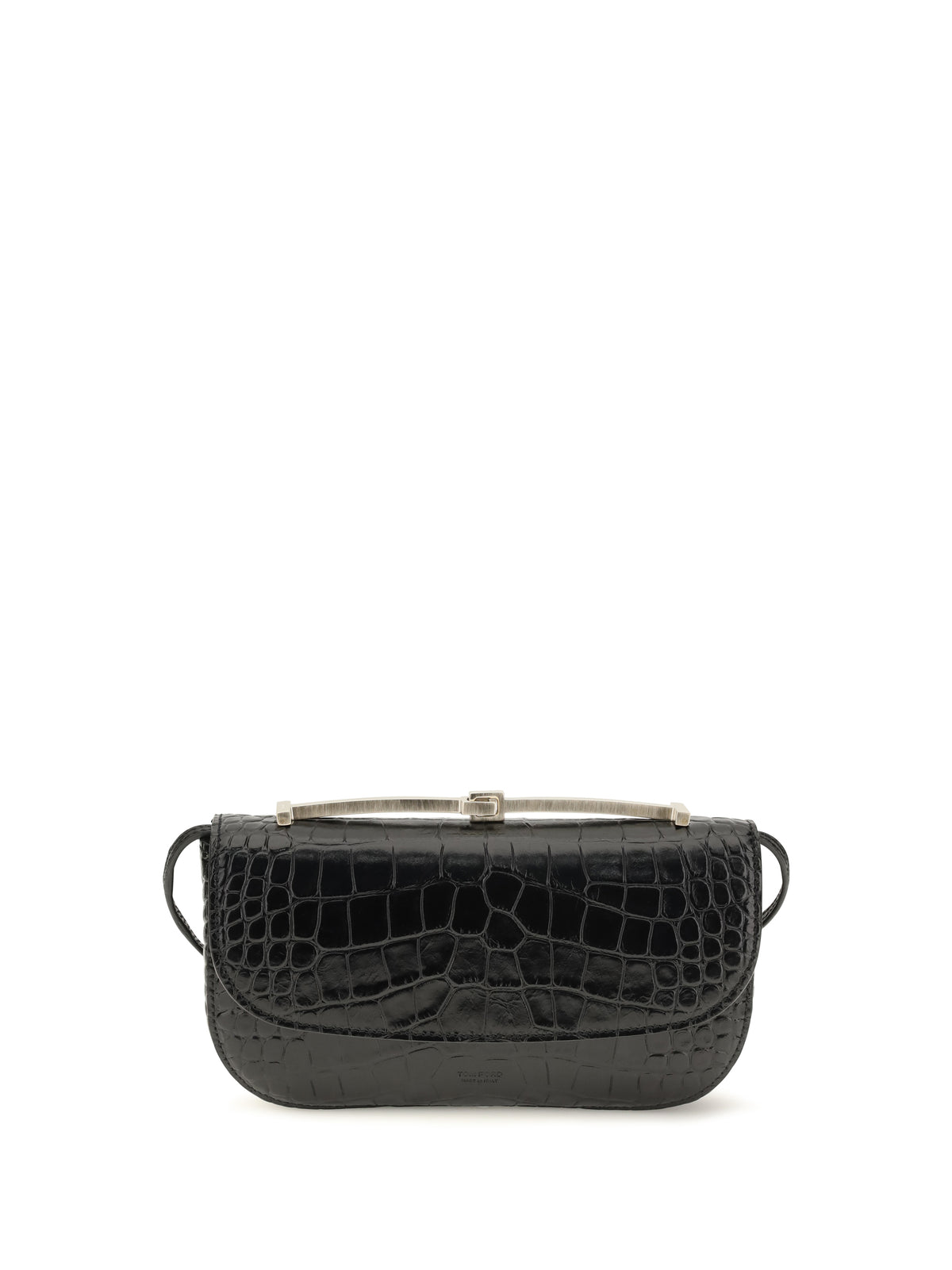 Tom Ford Crocodile-print leather Shoulder Bag - Black
