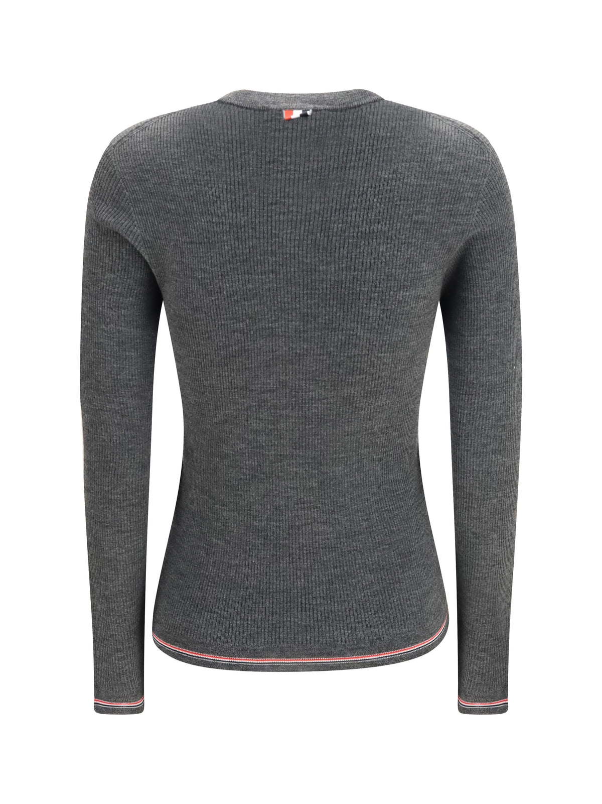 Thom Browne Ribbed merino wool Cardigan - Med Grey