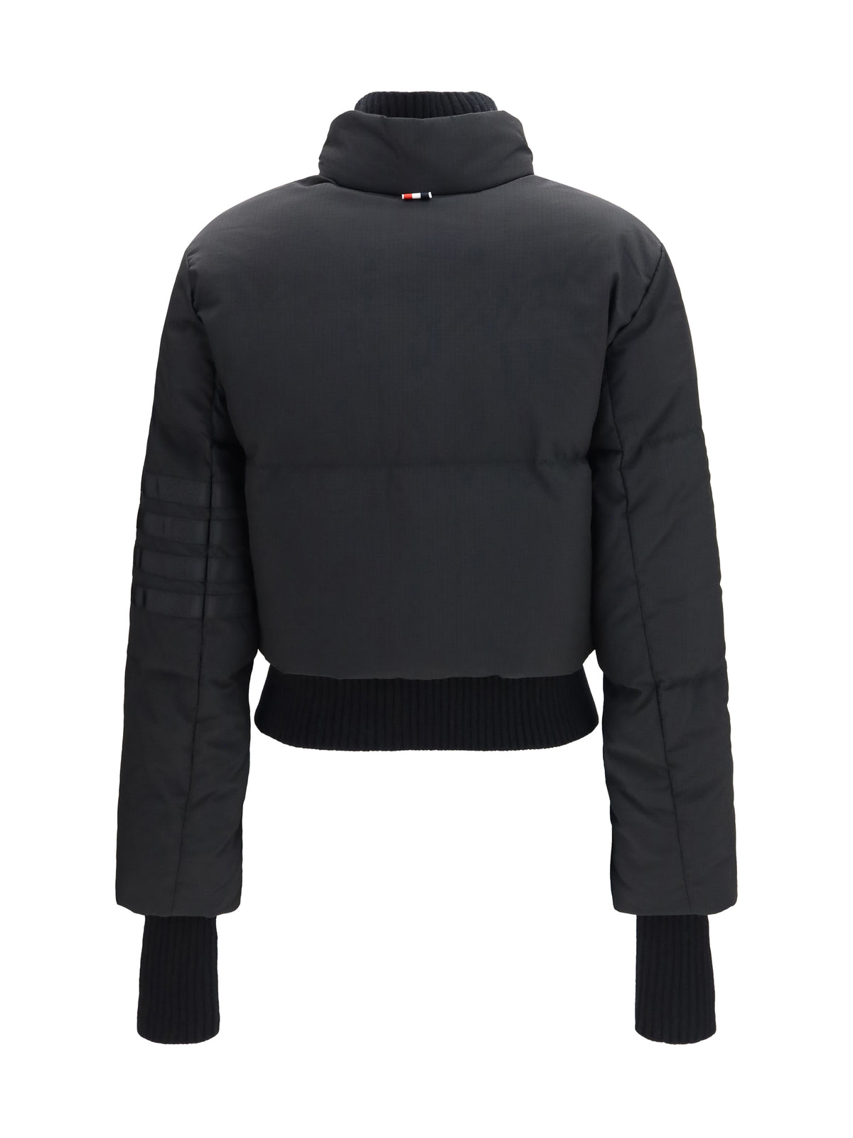 Thom Browne Short padded Jacket with front zip - Black