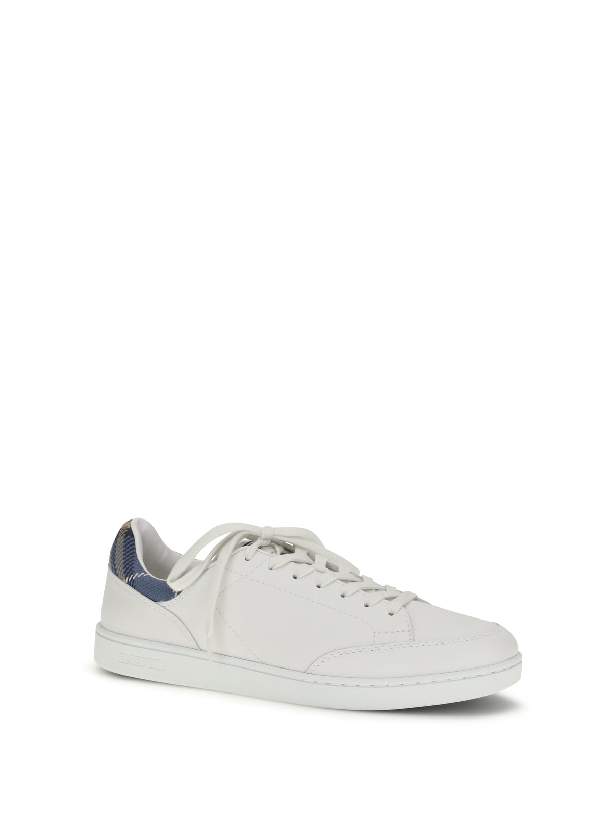 Burberry Set leather Sneakers - Por. White/Wave Blue