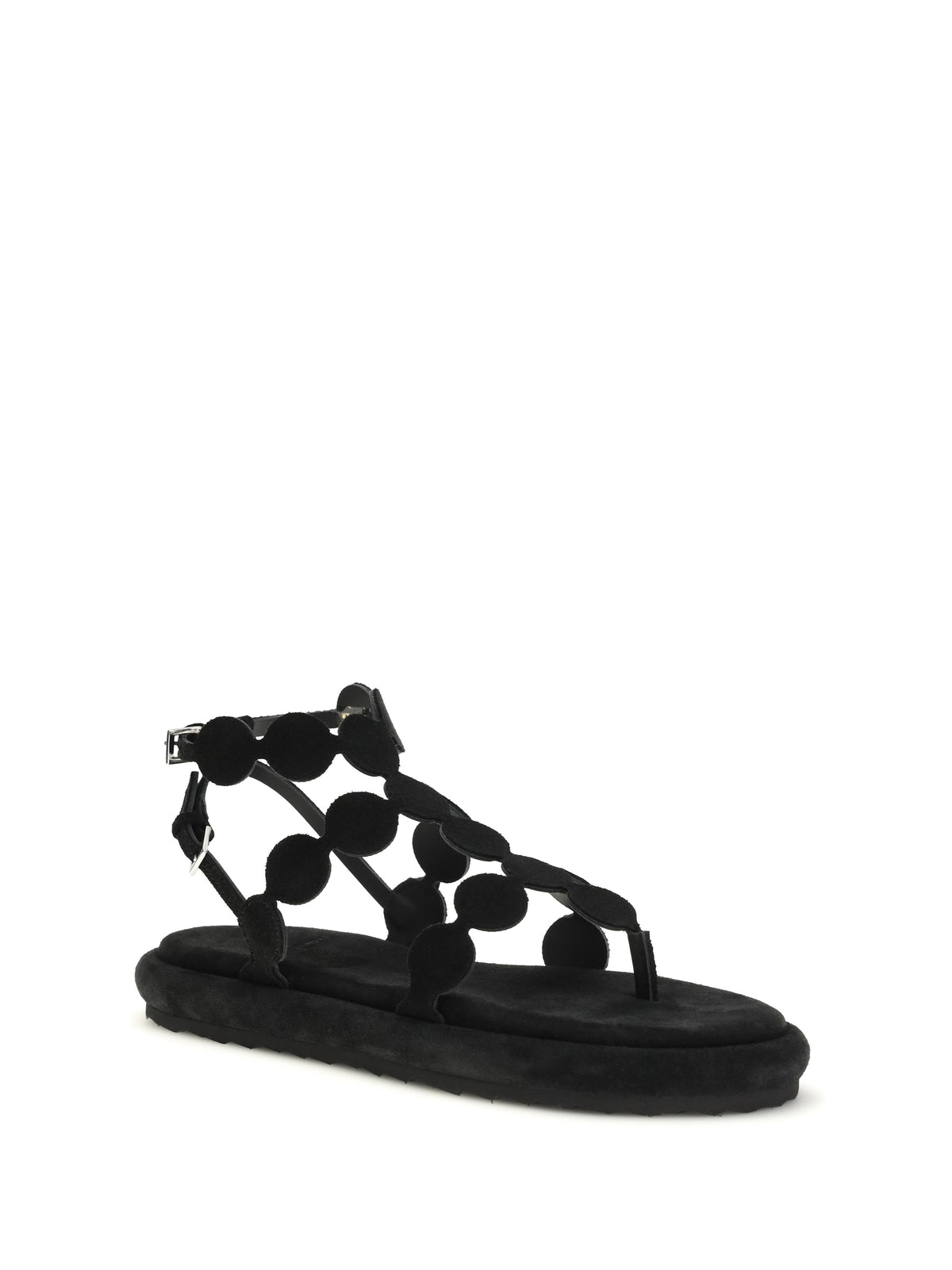 Pierre Hardy Suede Sandals - Suede Calf Black
