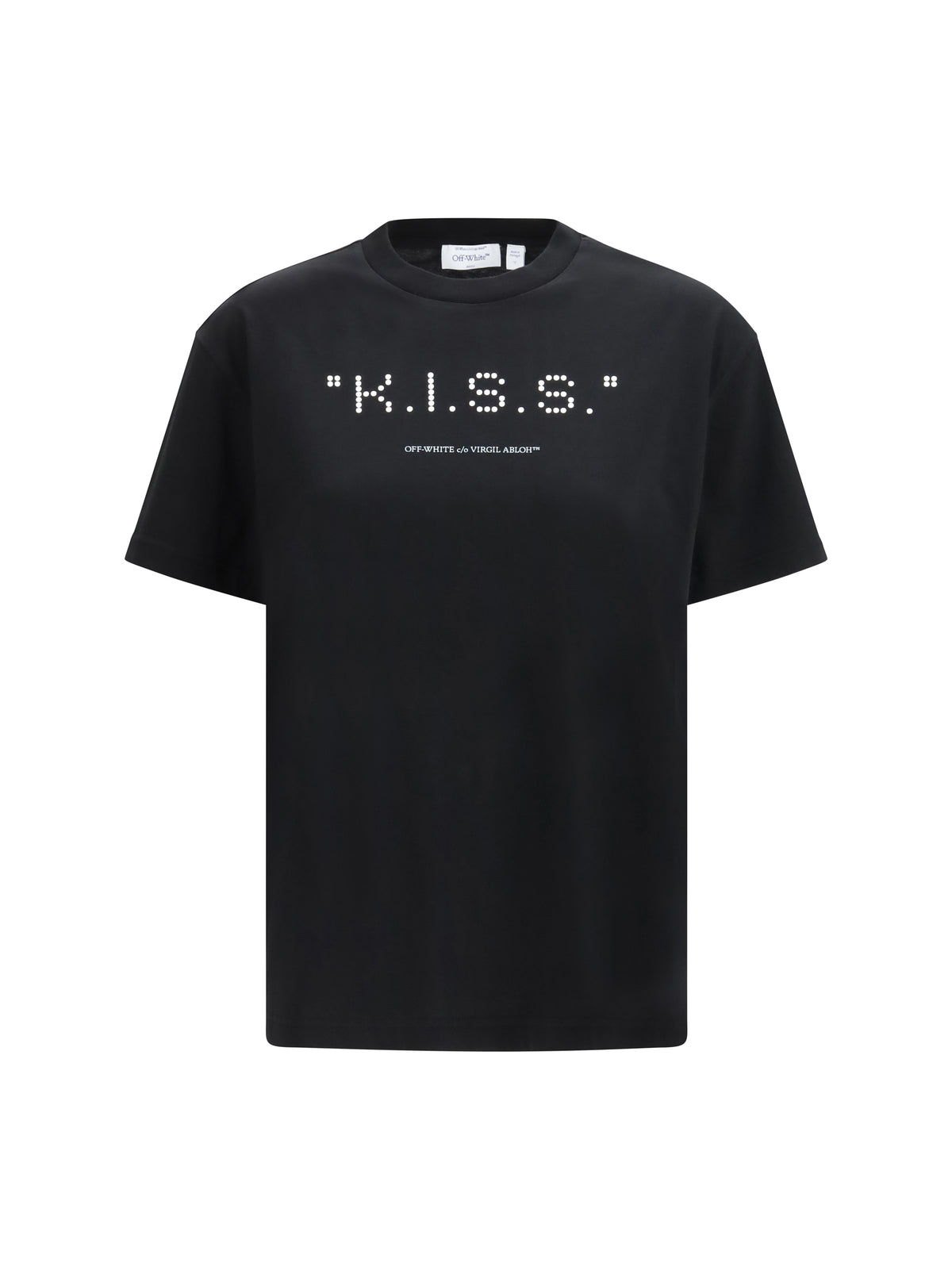 Off-White Kiss Quote T-shirt - Black-White