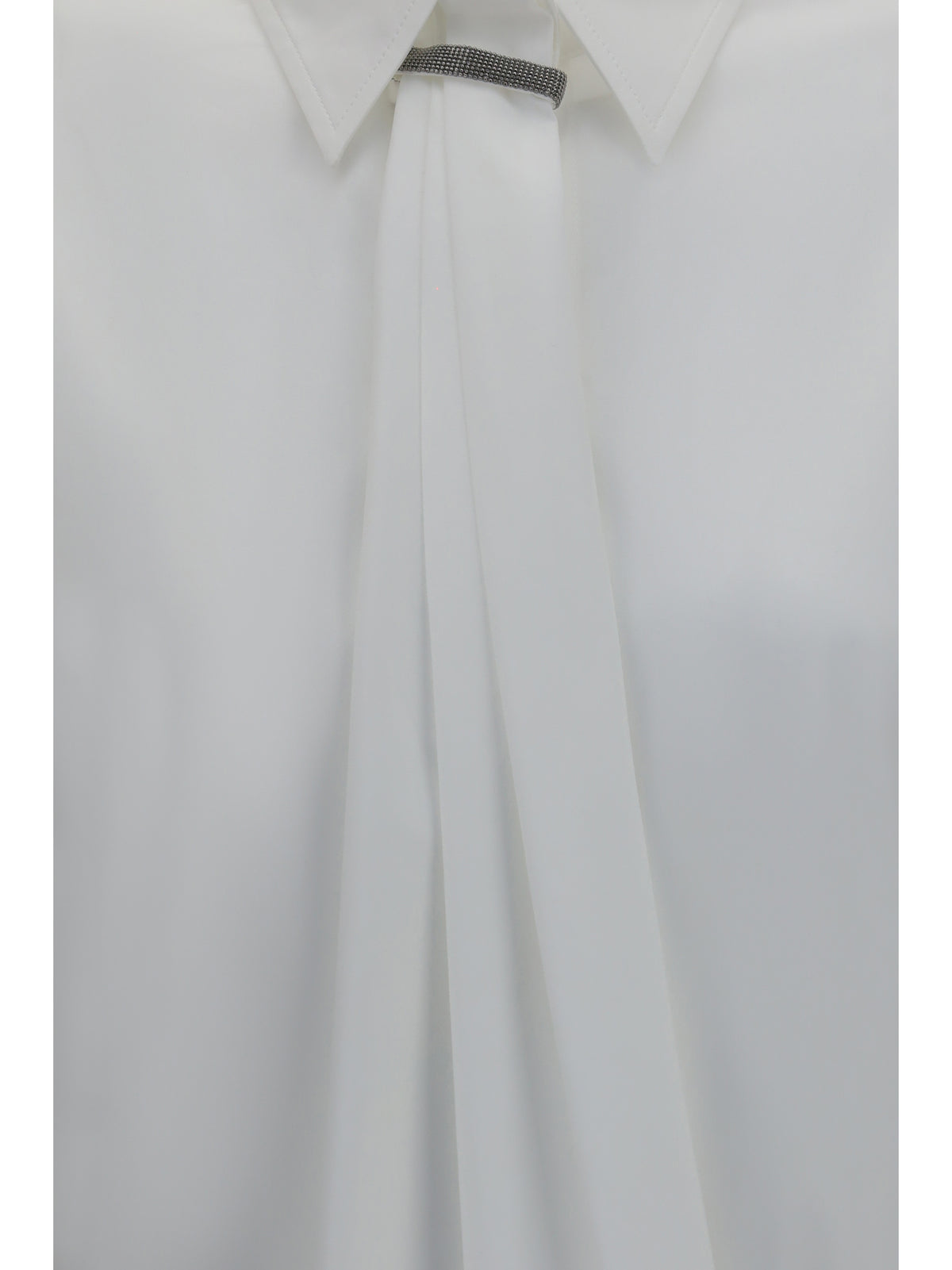 Brunello Cucinelli Shirt with monili embellishment - White