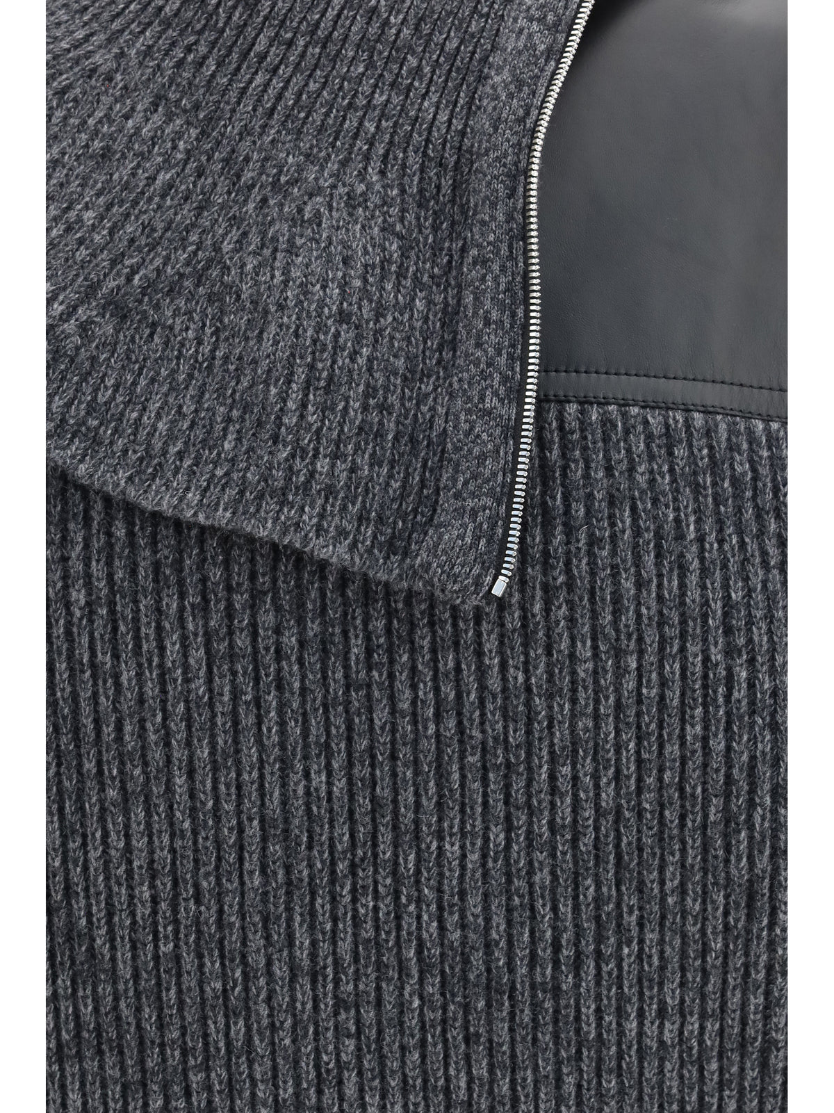 Bottega Veneta Ribbed wool Sweater - Dark Grey Melange