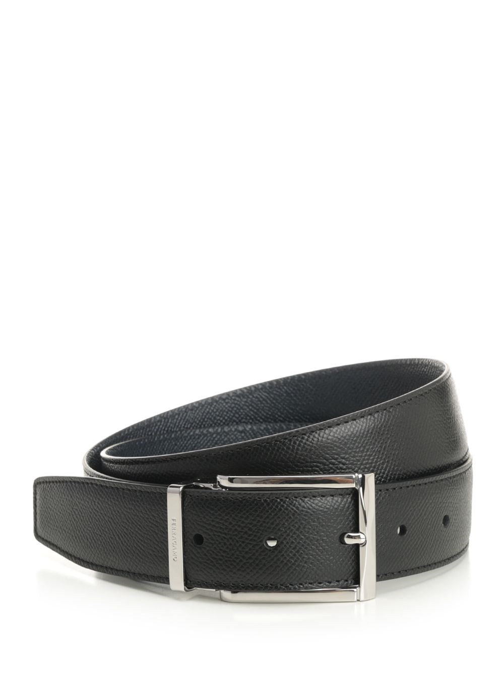 Ferragamo Reversible Leather Belt - Black