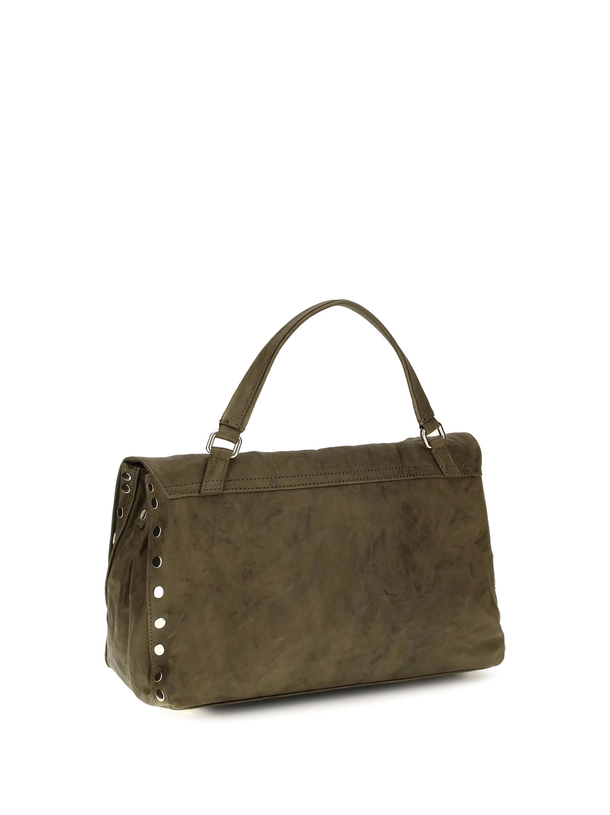 Zanellato Postina Officina Top Handle Bag - Green Olive Giaraffa