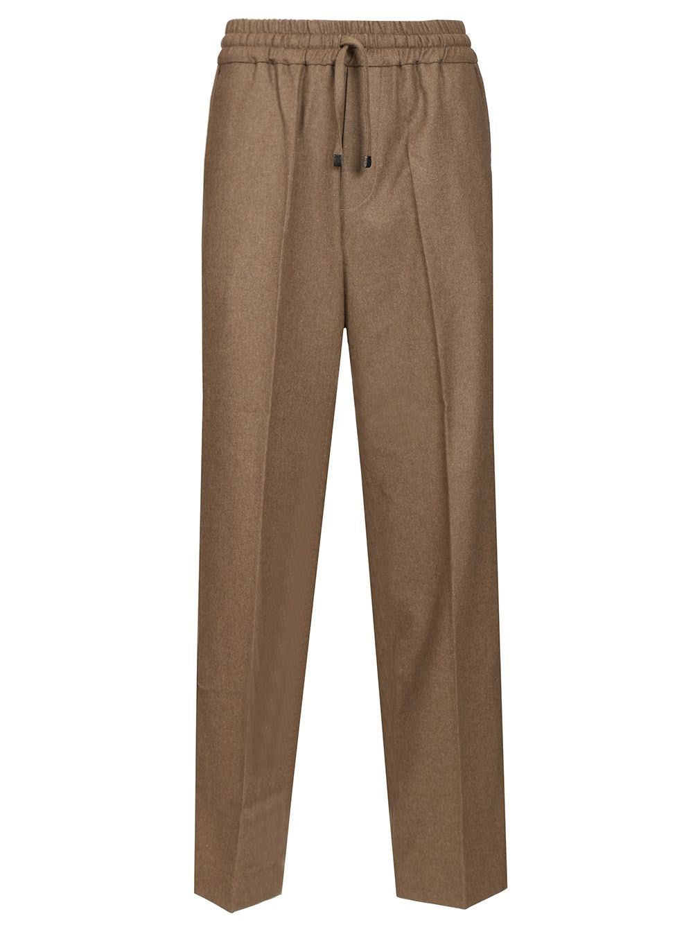 Drole De Monsieur "Le Pantalon Chevron" Trousers - Beige