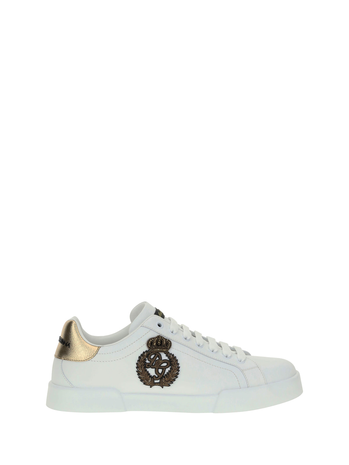 Dolce & Gabbana Portofino Sneakers - White/Gold Dark