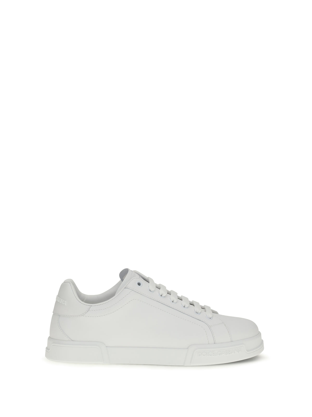 Dolce & Gabbana Leather Sneakers - White Ottico