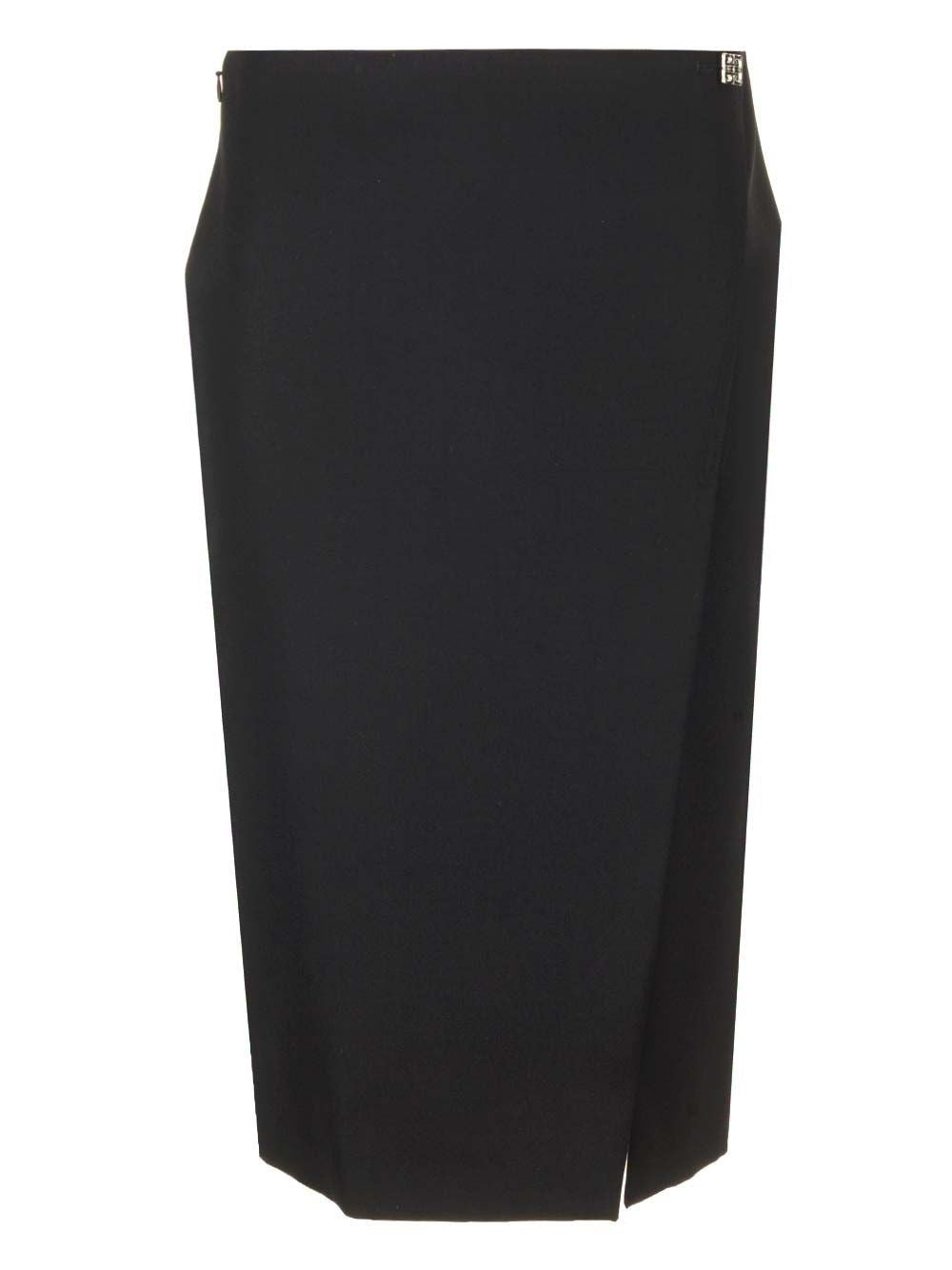 Givenchy Wool Midi Skirt - Black