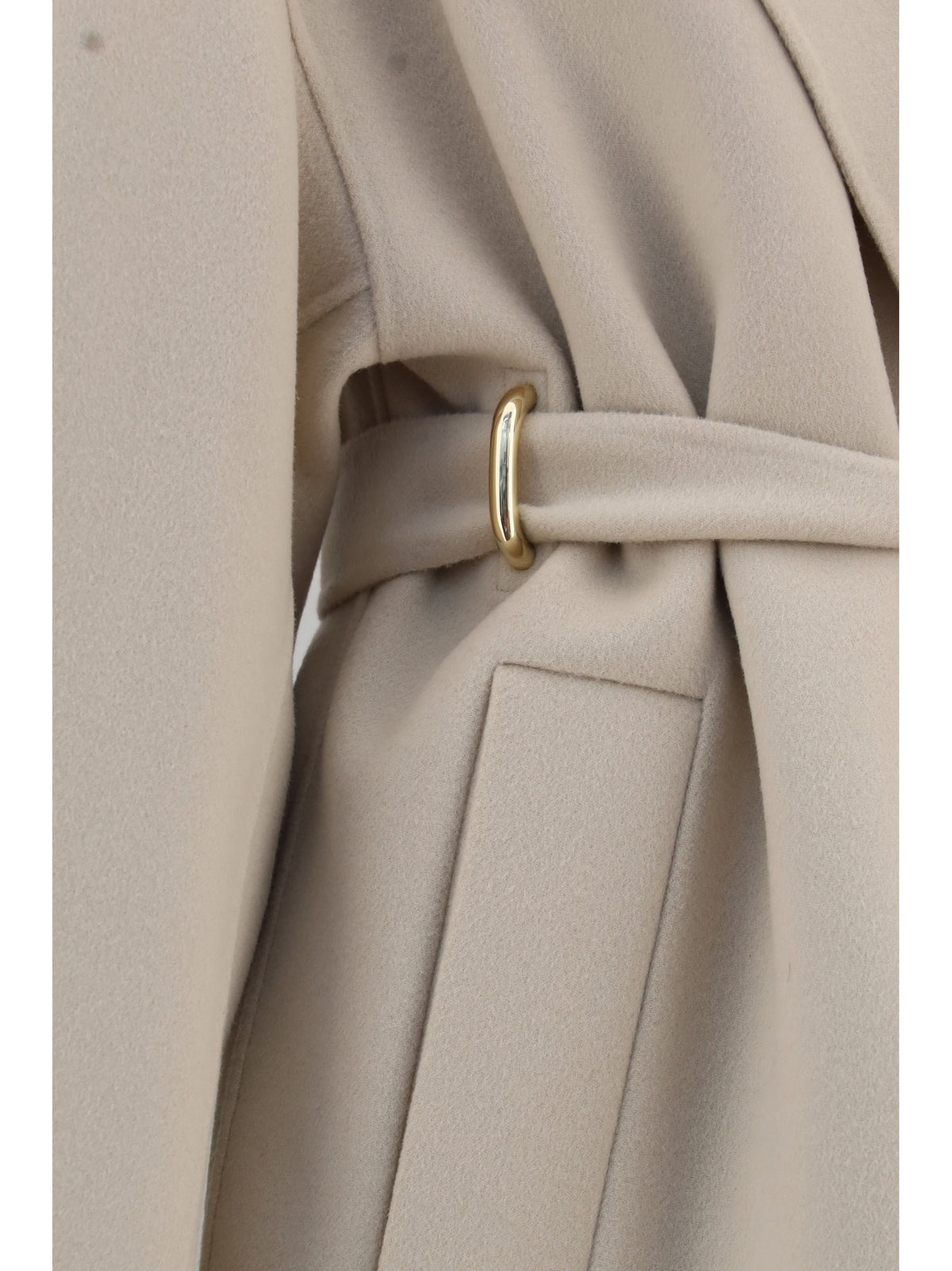 Max Mara Sportmax Olmo Coat in virgin wool - Canapa Unito