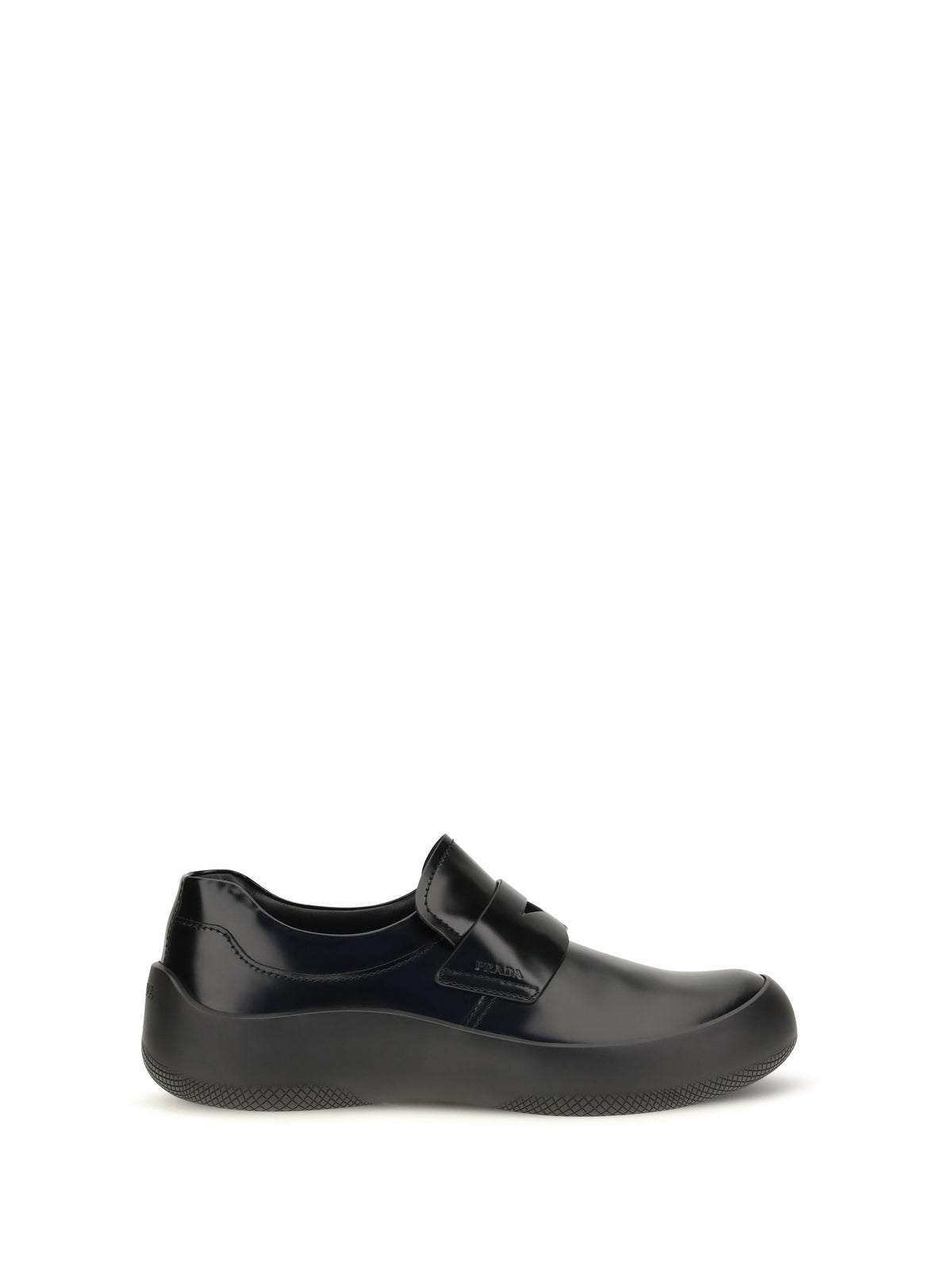 Prada Leather Loafers - Black