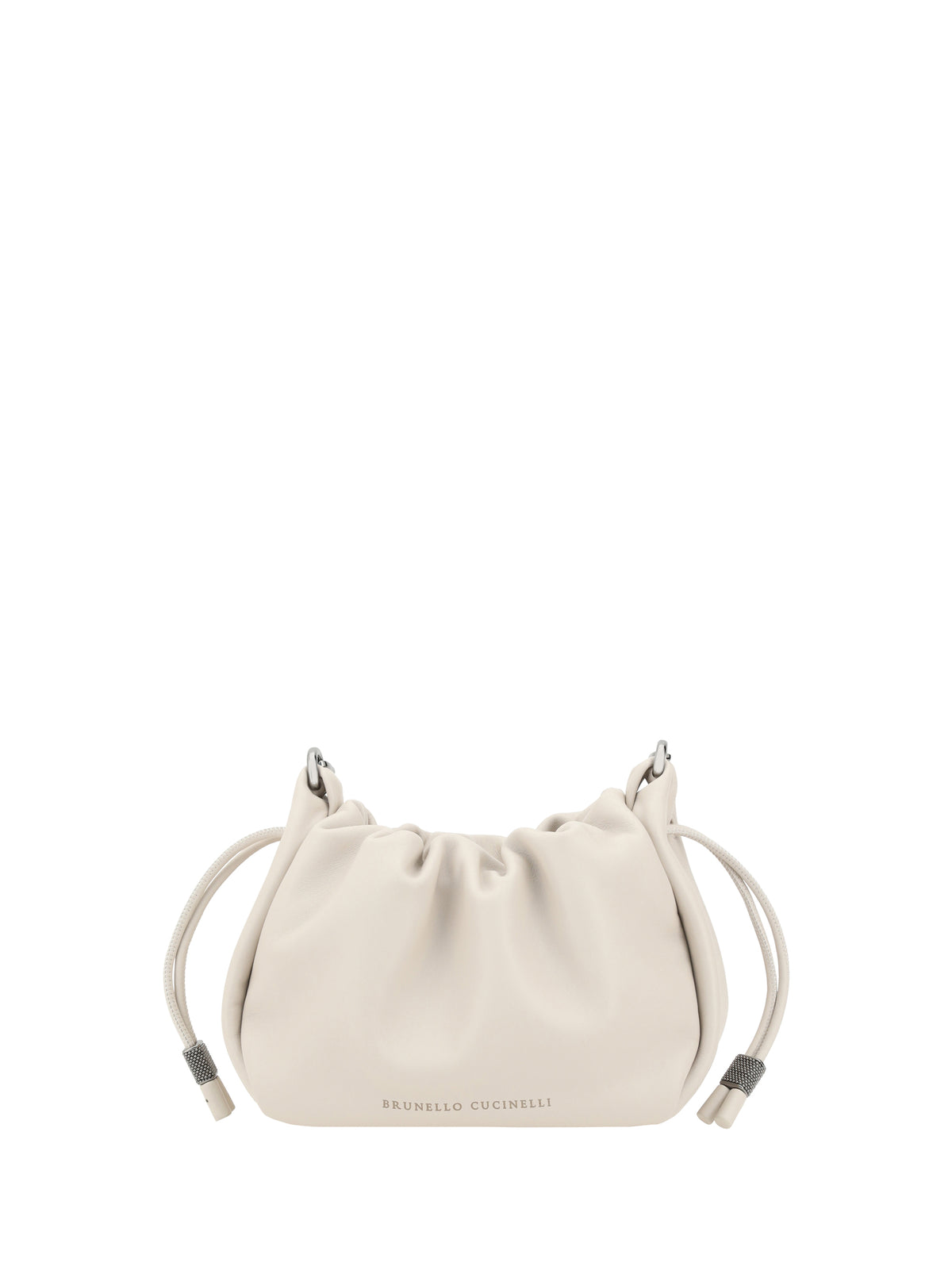 Brunello Cucinelli Bucket Mellow mini Shoulder Bag - Ivory