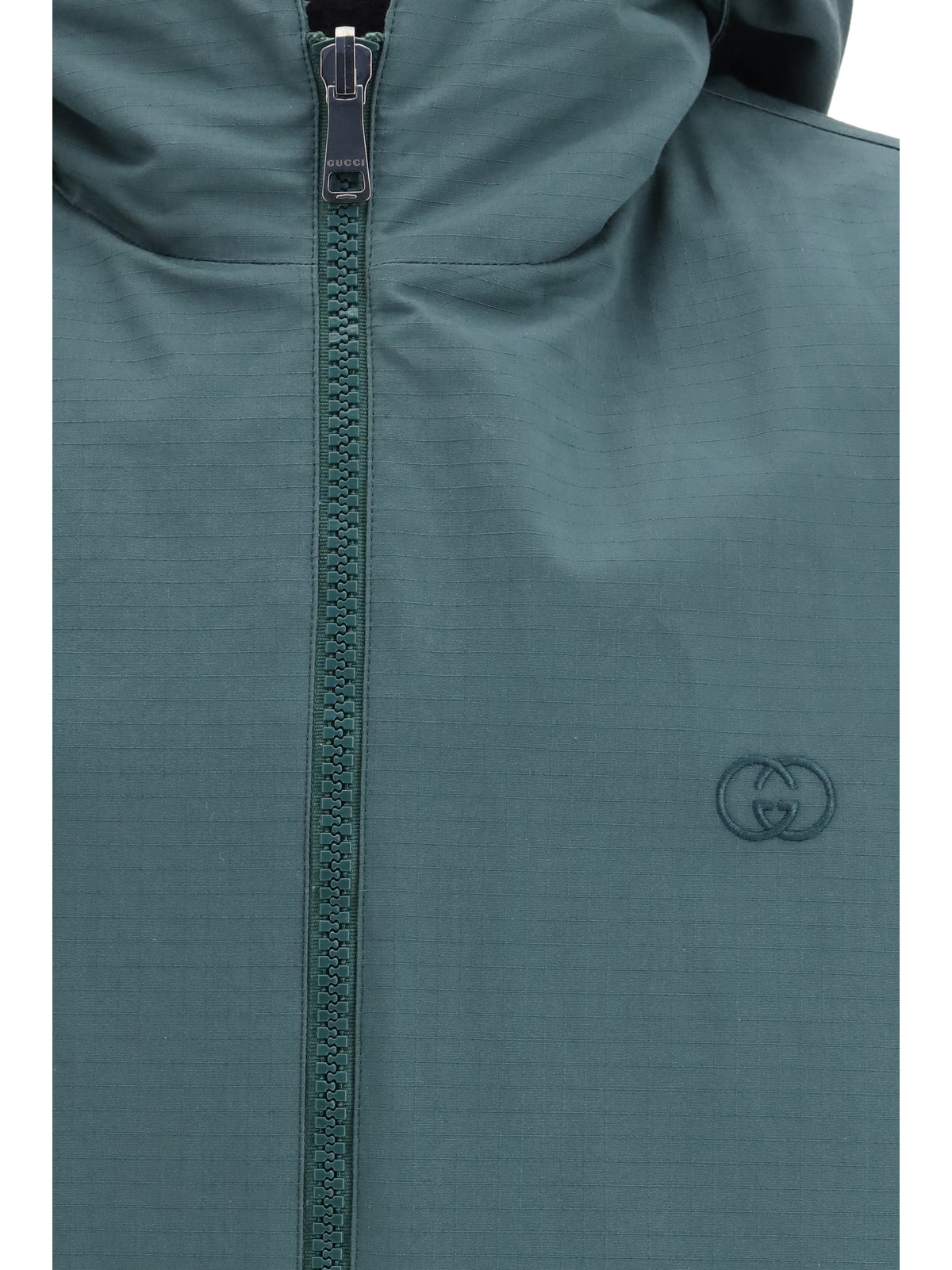 Gucci Reversible cotton ripstop Jacket - Petrolium