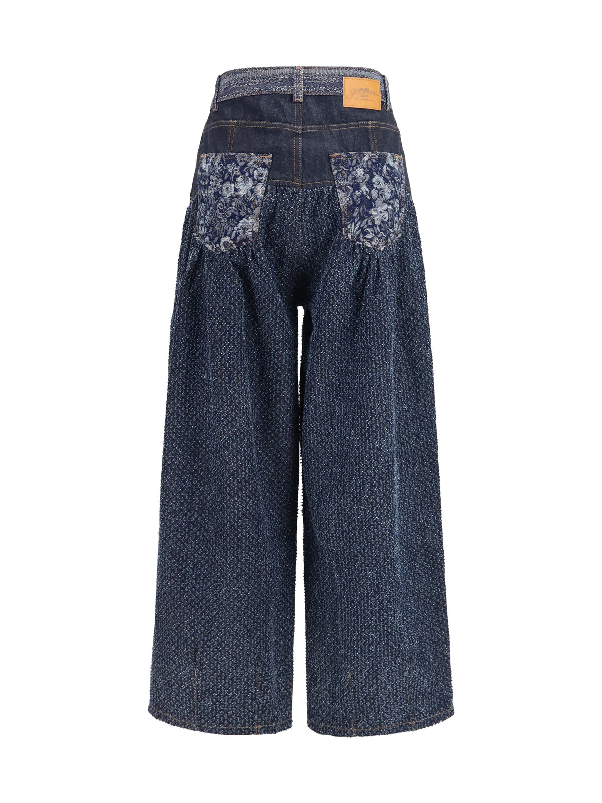 Ganni Embroidered Corset balloon Jeans - Rinse