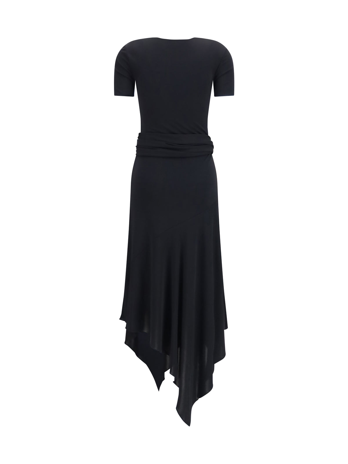 Alaïa Belted jersey Dress - Noir Alaia
