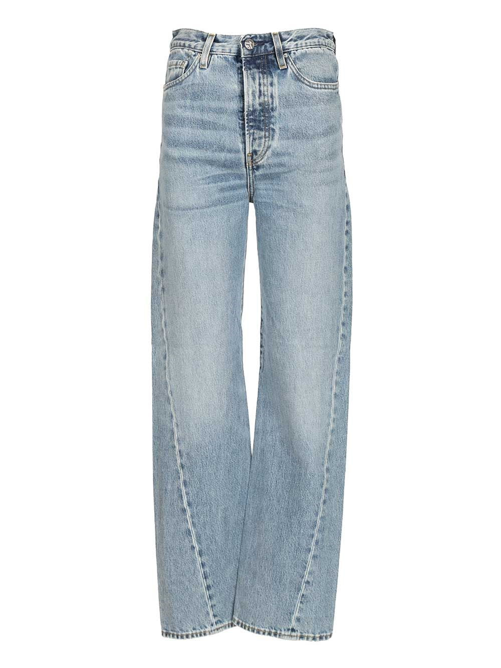 Toteme Jeans With Twisted Seams - Blue