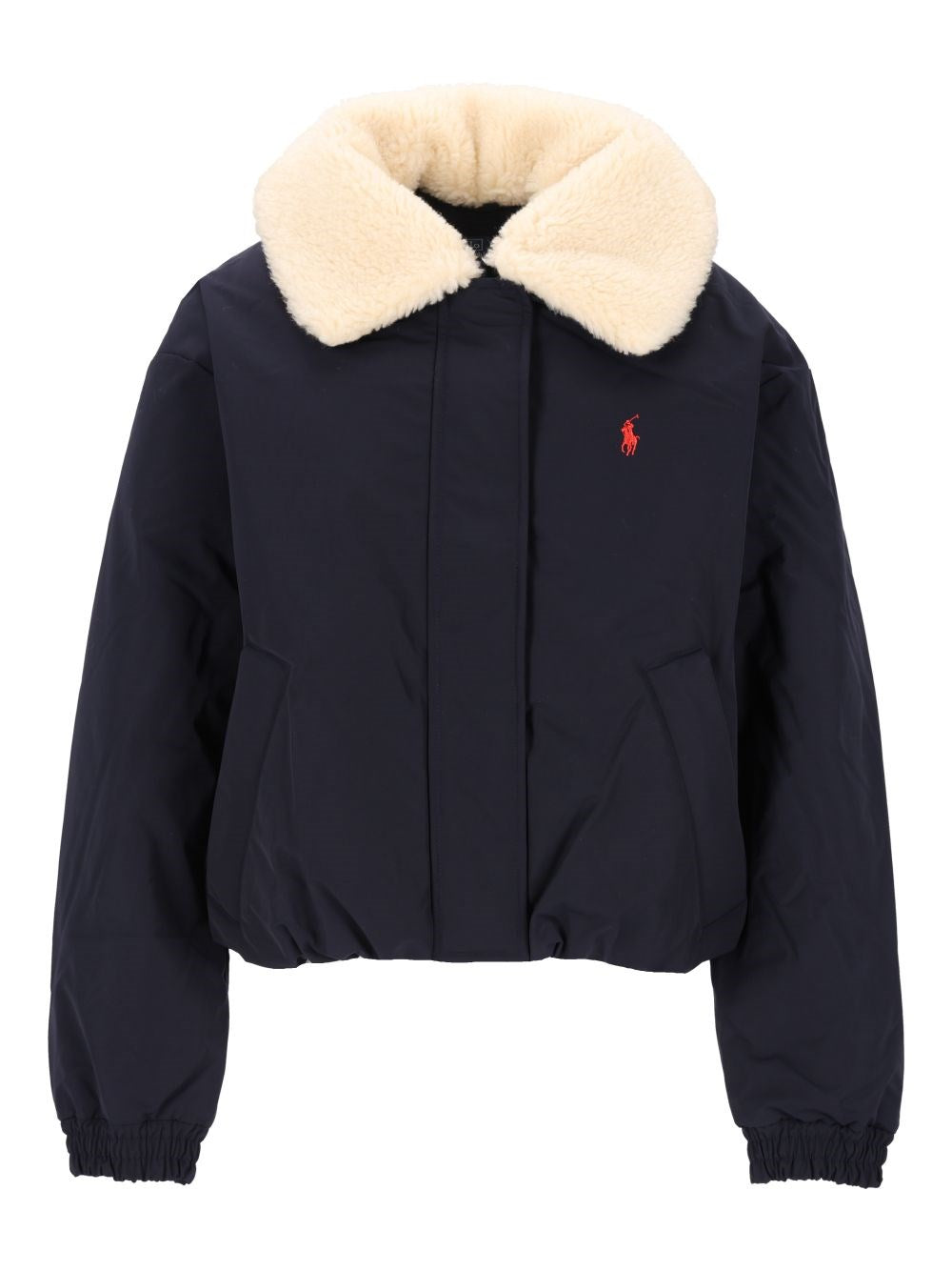 Polo Ralph Lauren Padded Jacket With Fleece Collar - Blue