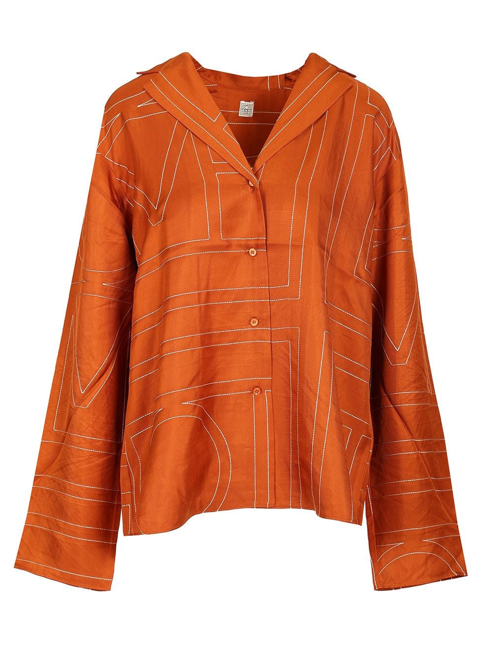Toteme Top Pajamas "Monogram" - Orange