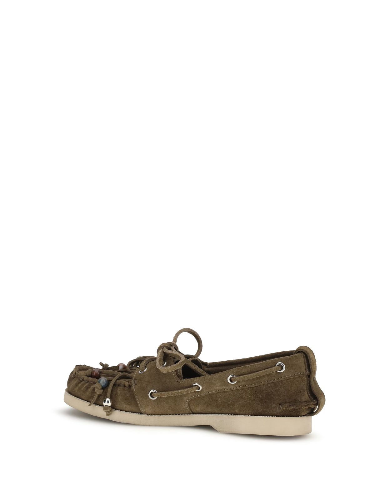 Golden Goose Boat Loafers - Khaki