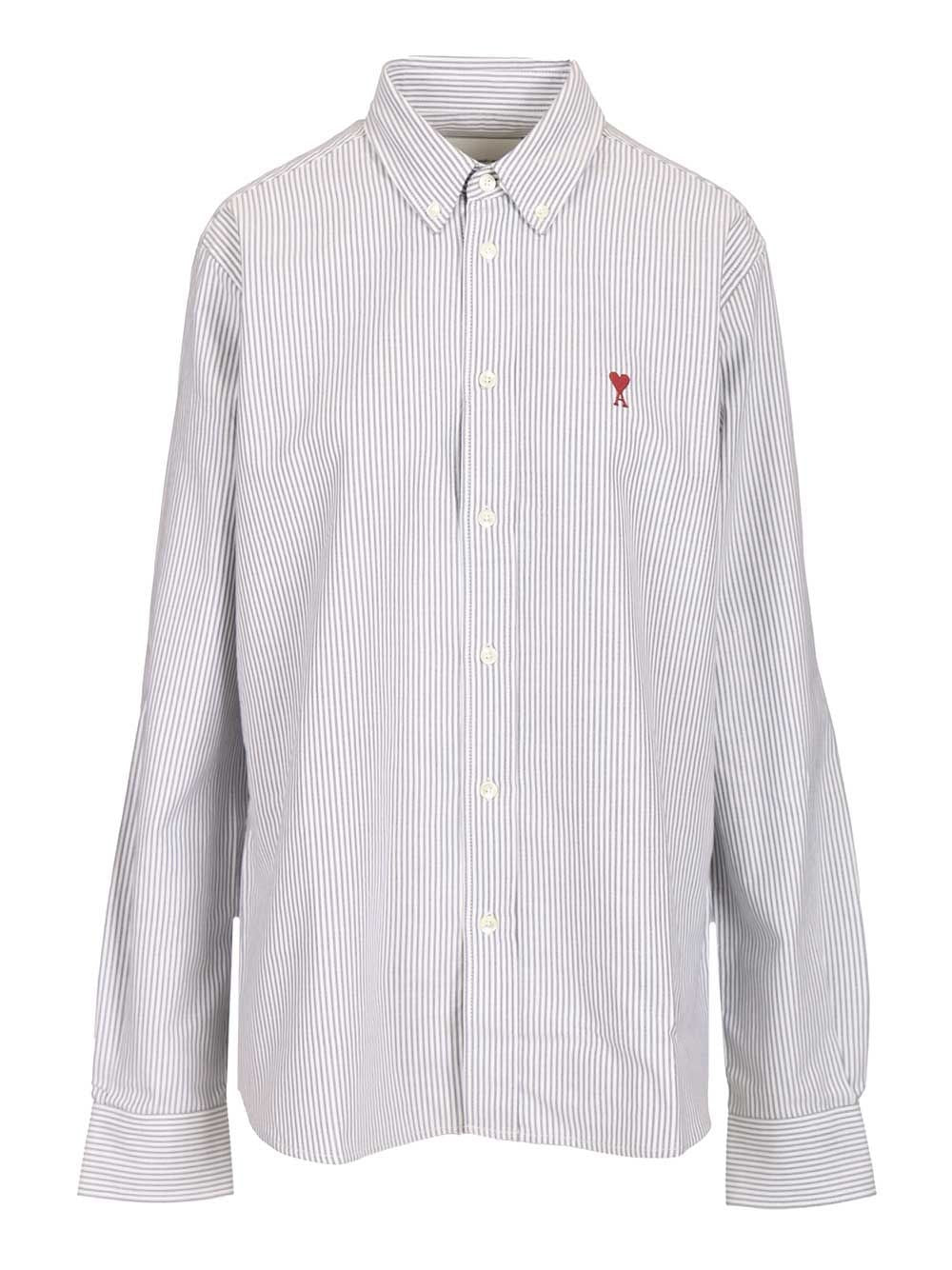 Ami Striped Shirt - Sky Blue