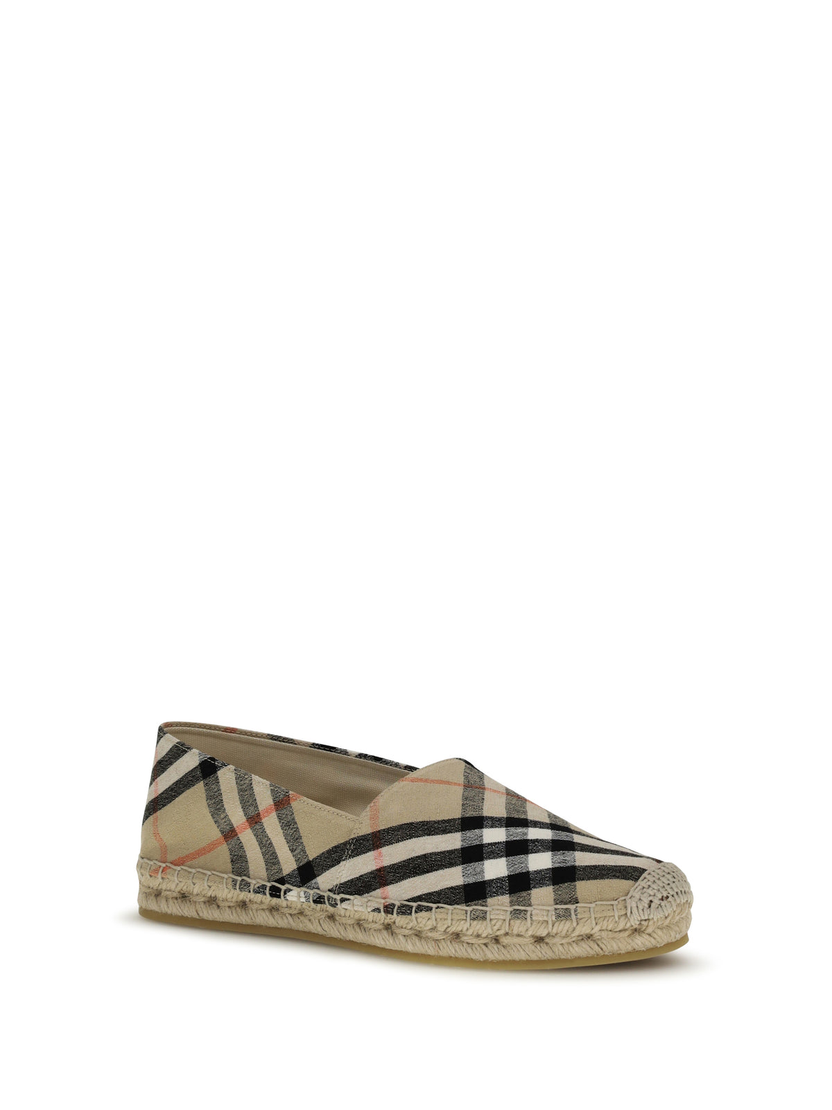 Burberry Mews Check Espadrilles - Sand Ip Check
