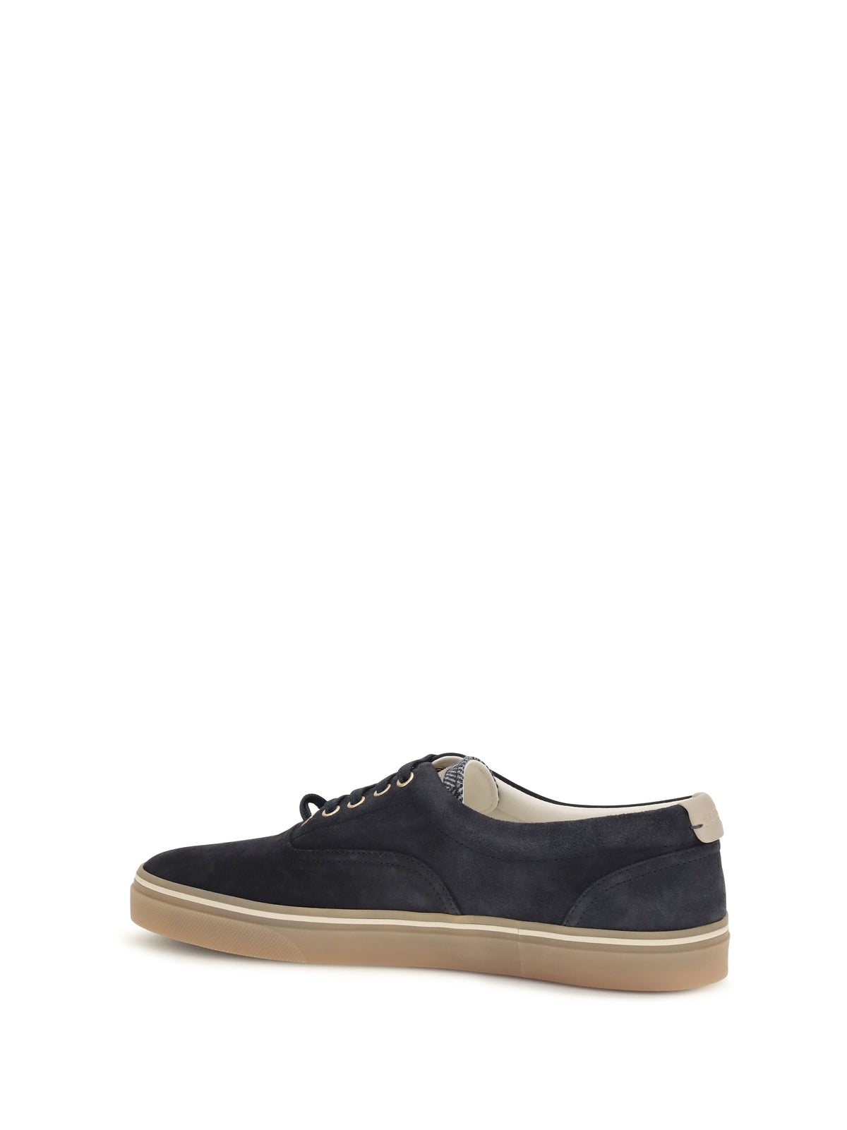 Brunello Cucinelli Suede Sneakers - Night Sky+Alpaca+Navy