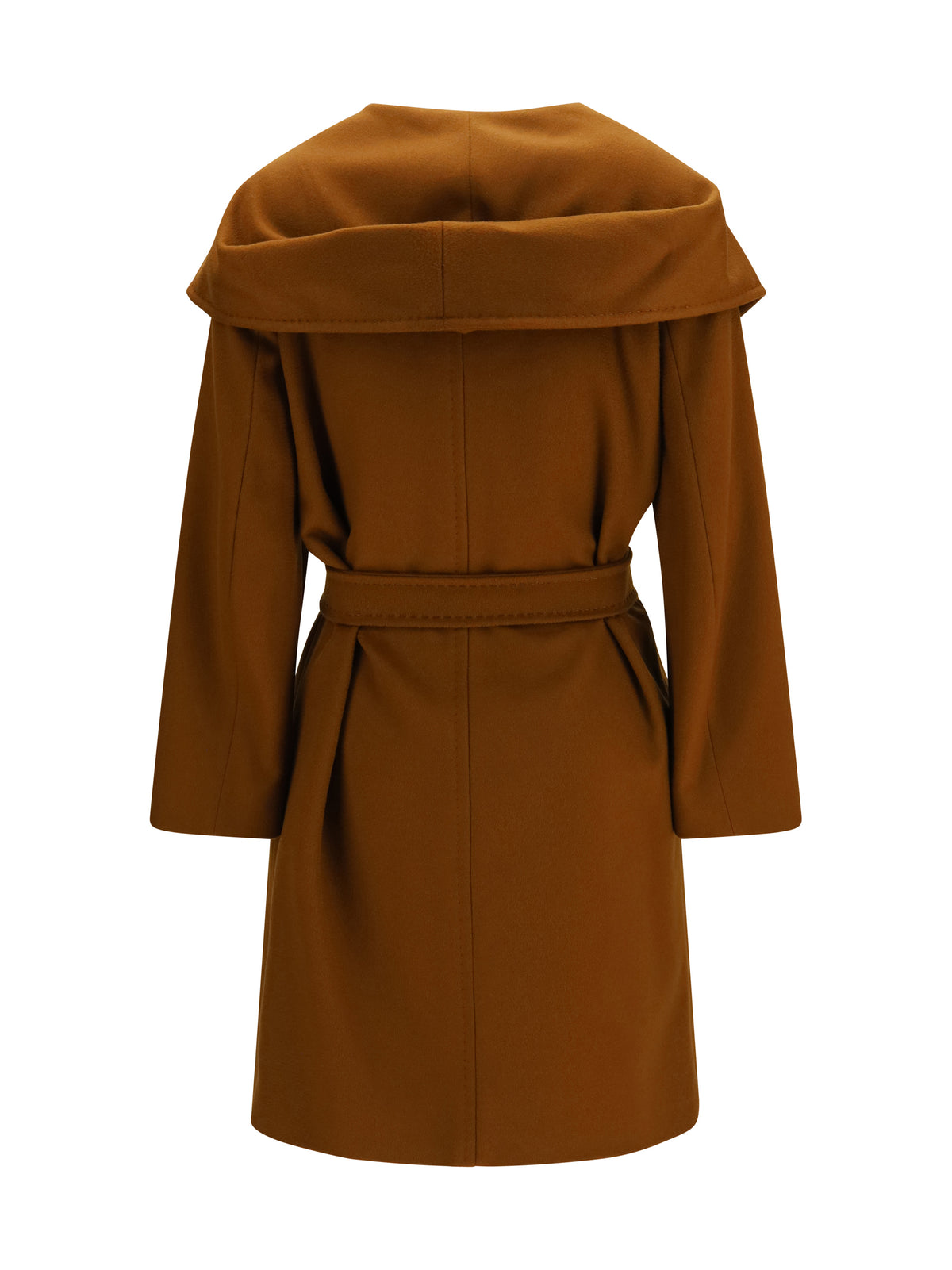 Max Mara Studio Wool drap Newmang Coat - Leather