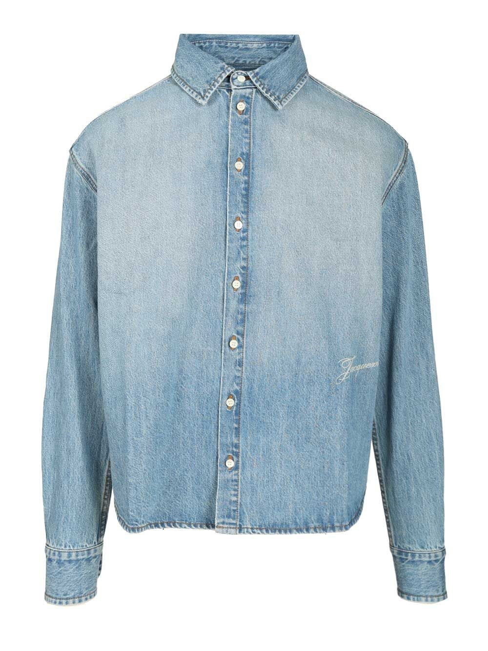 Jacquemus Denim Shirt De-Nîmes Simon - Sky Blue