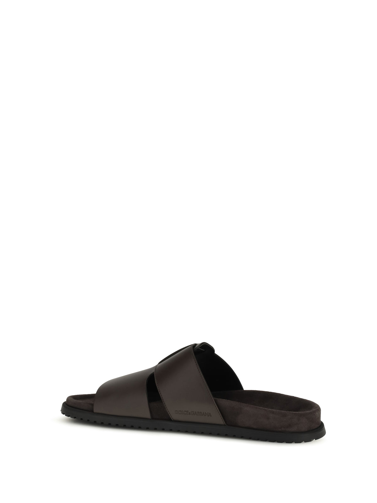 Dolce & Gabbana Leather Sandals - Ebony 1