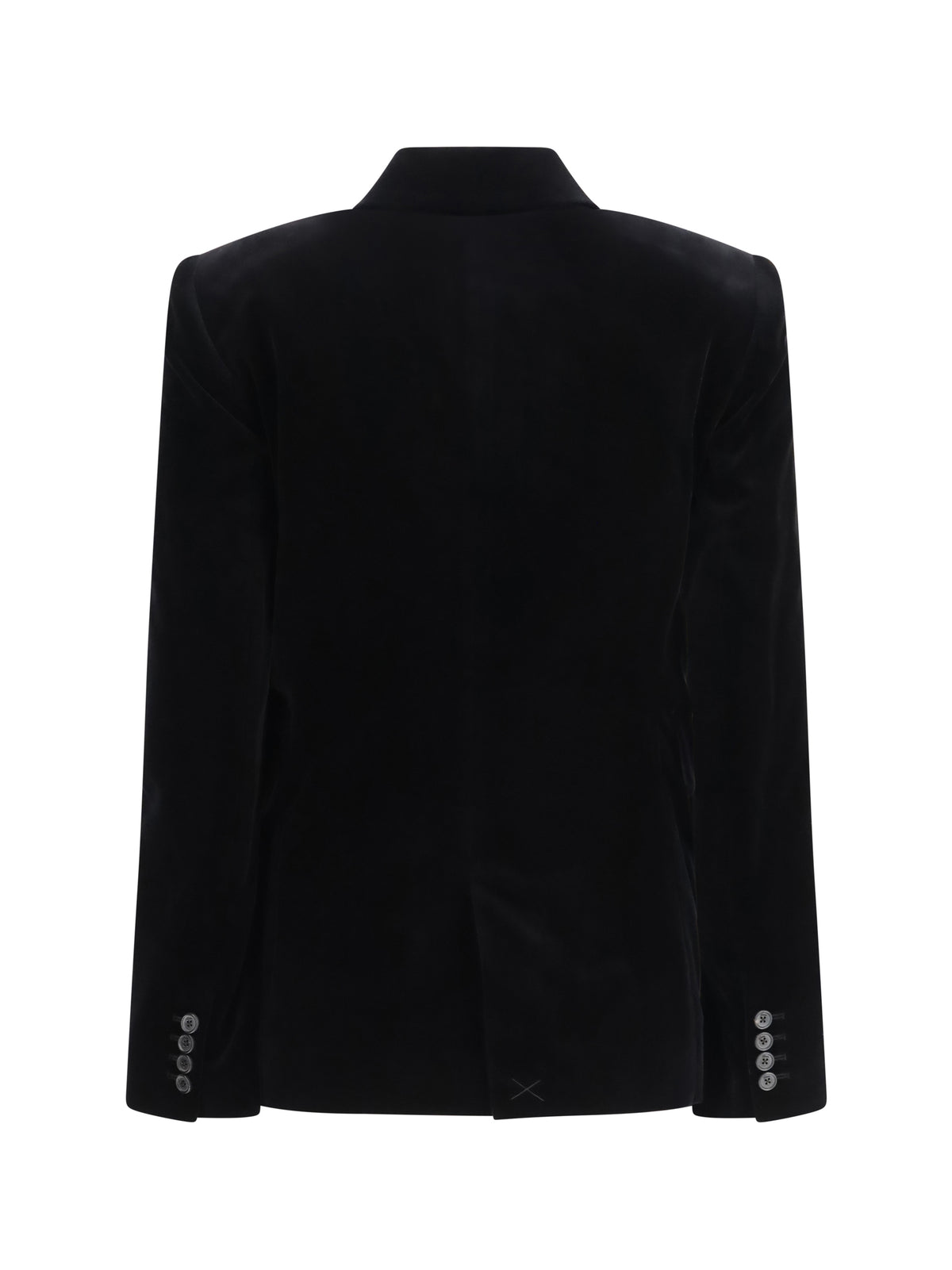Khaite Rolo stretch-velvet double-breasted Jacket - Black