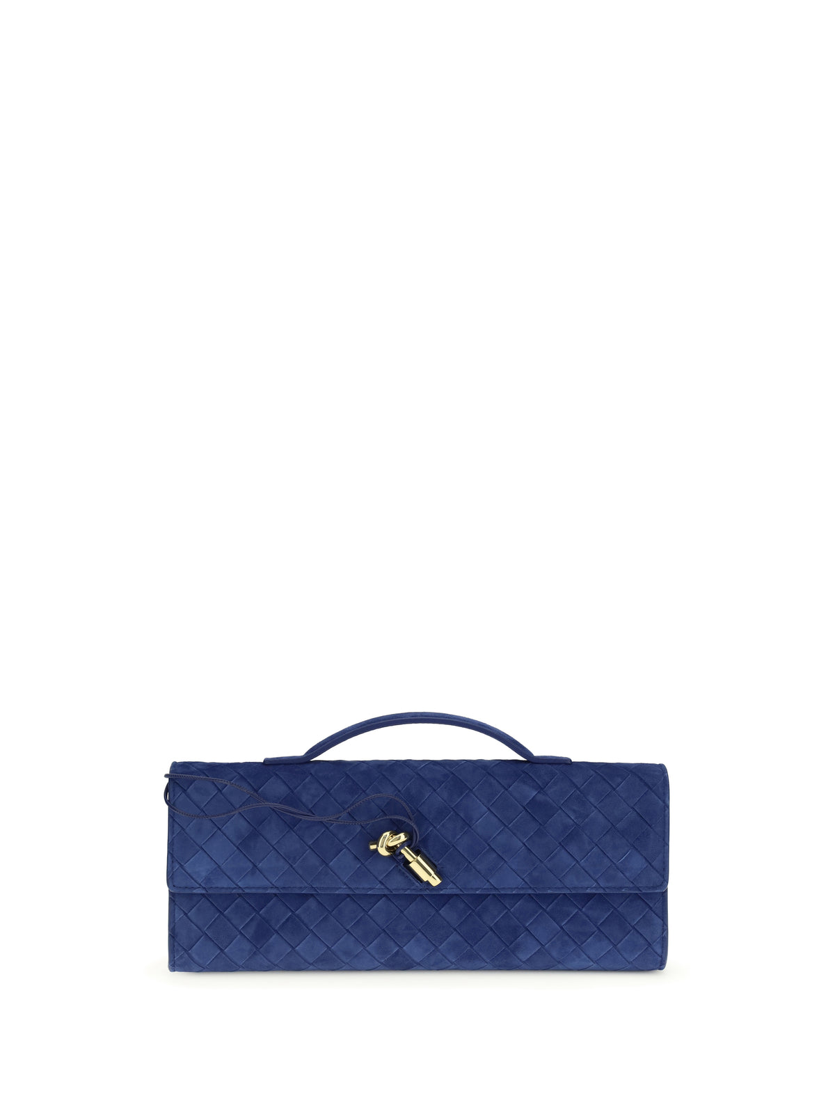 Bottega Veneta Andiamo Clutch - Blue Royal Muse Br