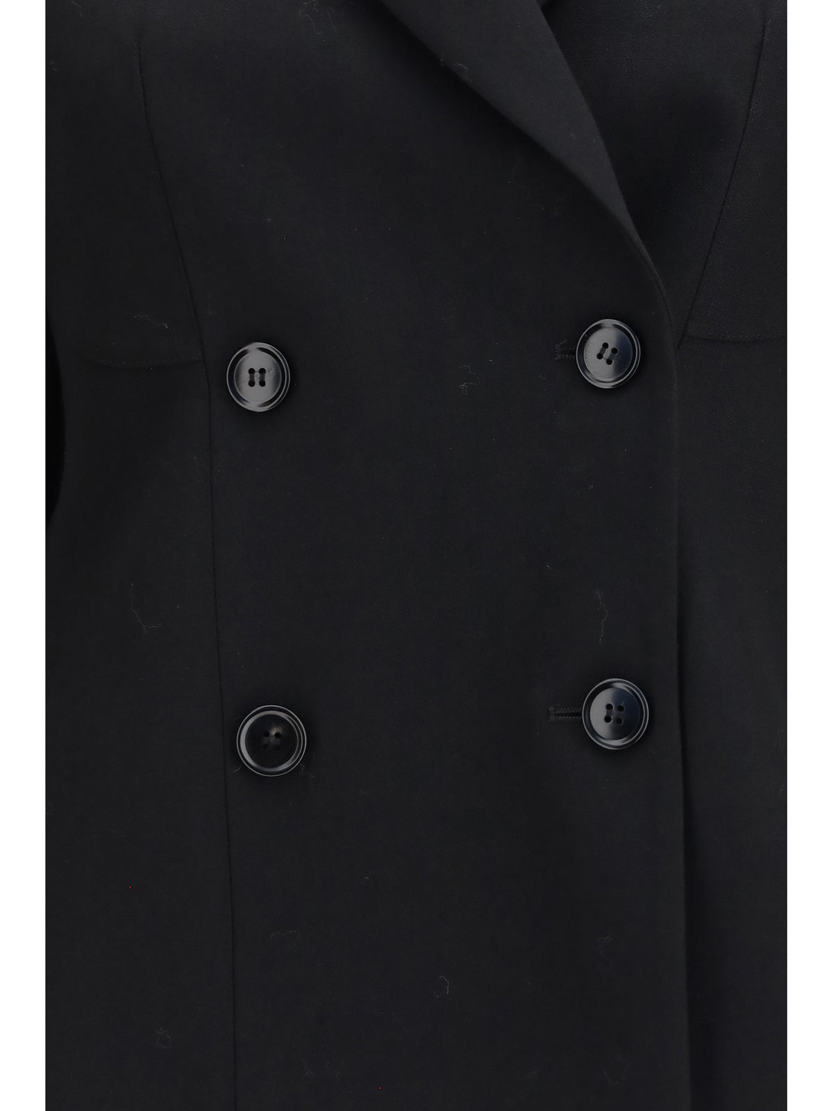 Alaïa Lightweight wool double-breasted Jacket - Noir