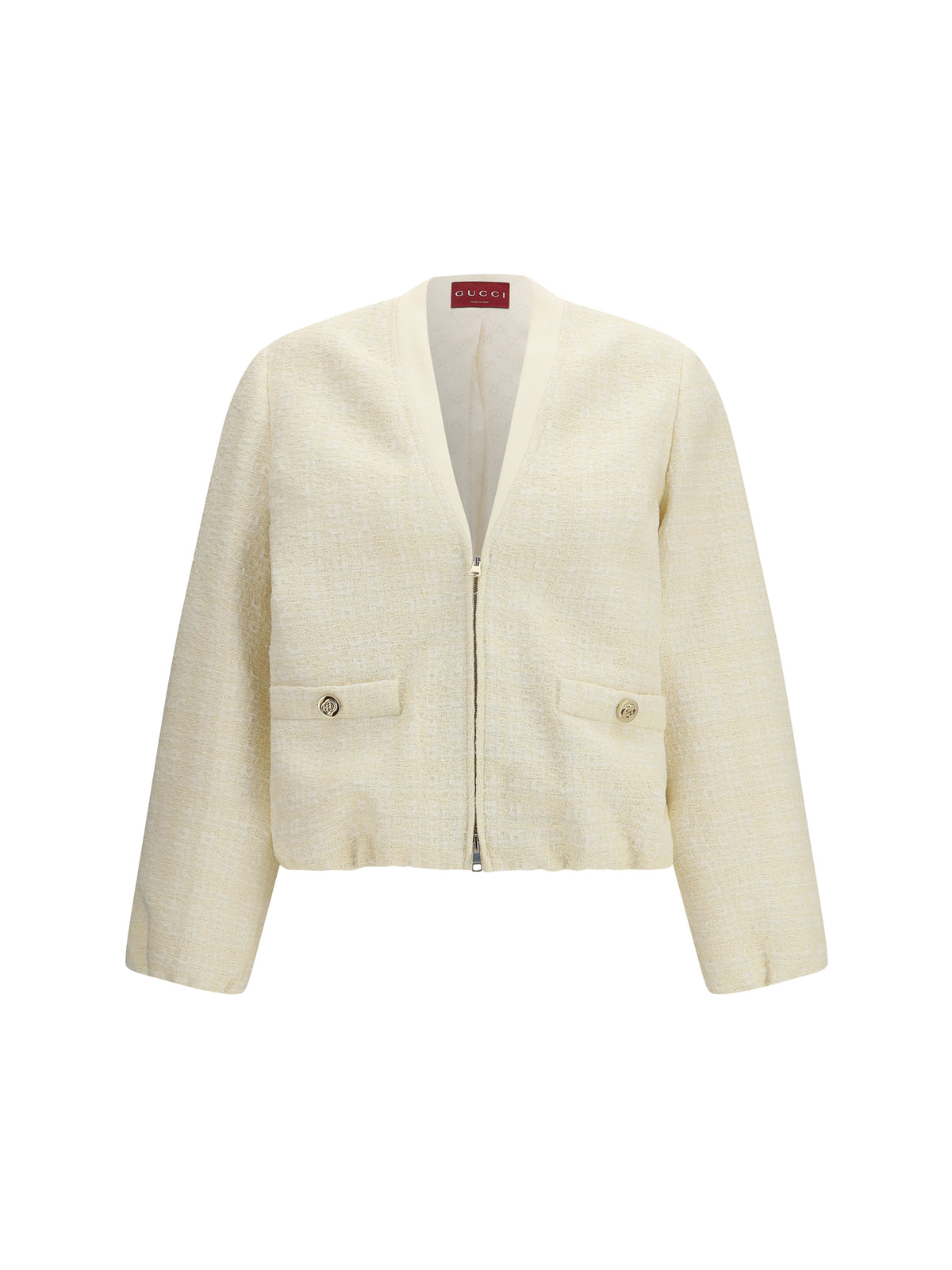 Gucci Tweed Jacket - Beige/White